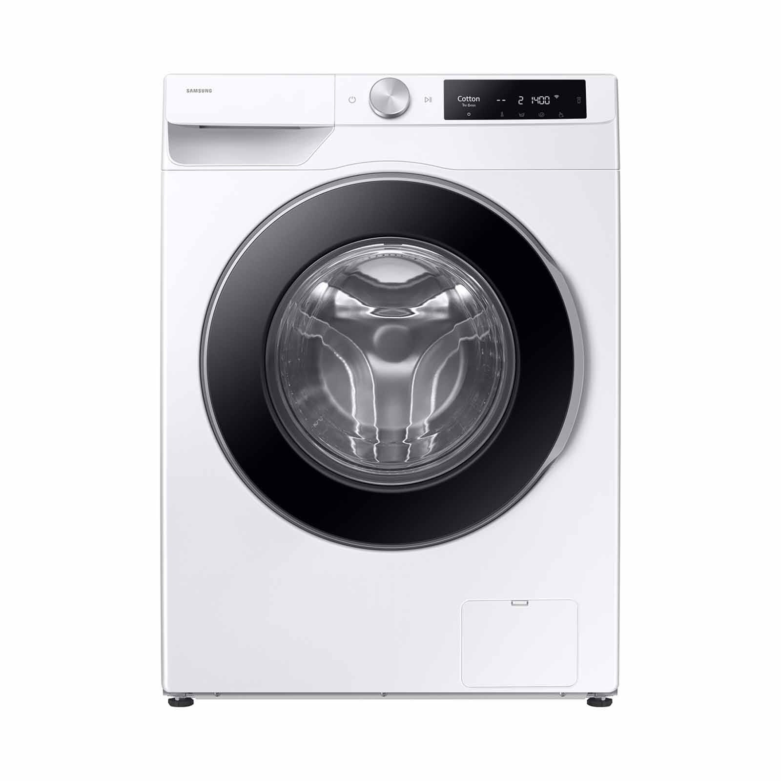SAMSUNG Front Load Washer (9kg) - White WW90DG6U34LESP
