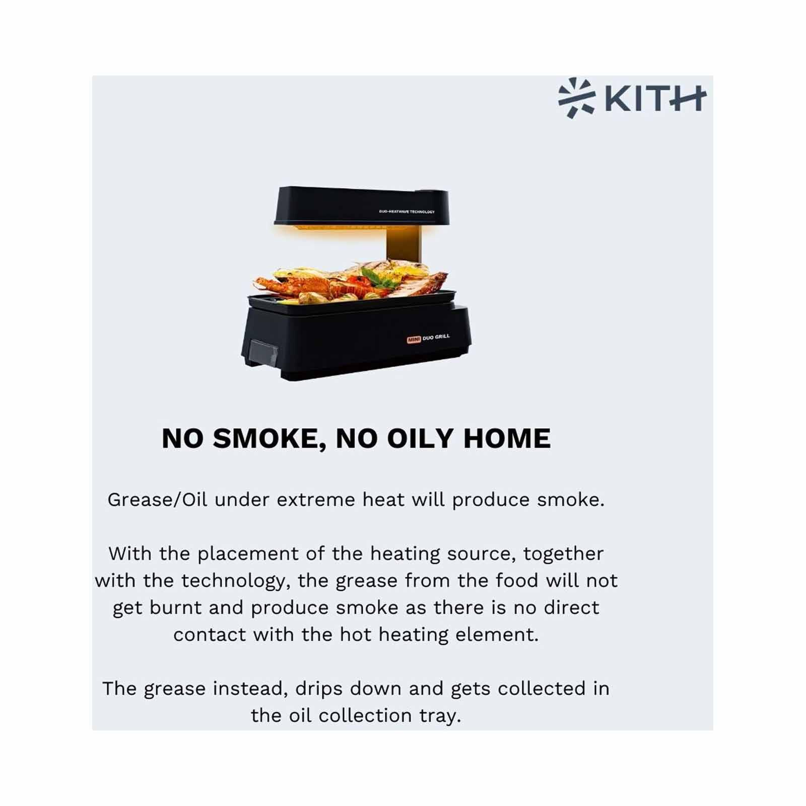 KITH Mini Smokeless Bbq Grill - Touch Control SBG-TR-B1-image 6