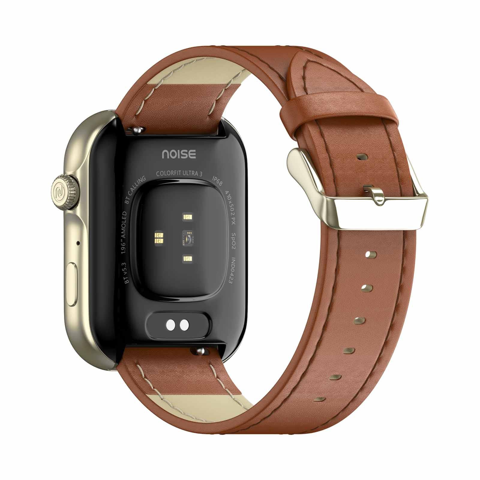 NOISE Colorfit Ultra 3 Smartwatch - Classic Tan Brown WRB-SW-COLORFITULTRA3-LTHR-NKL_TBRN-image 3