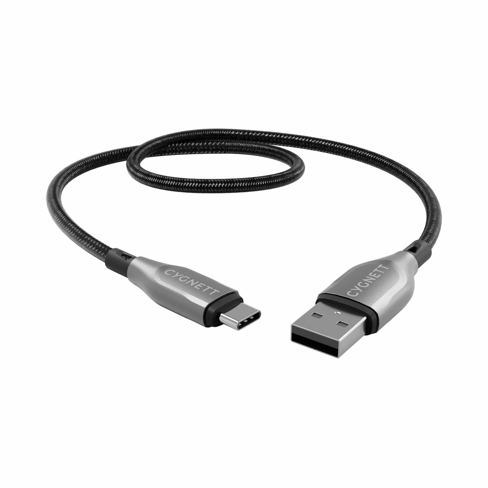 CYGNETT Armoured Usb-c To Usb-a (usb 2.0) Cable - Black 50cm CY4680PCUSA-image 2