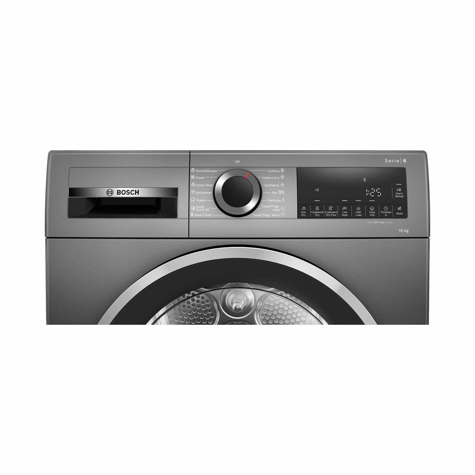 BOSCH Heat Pump Dryer (10kg) - Cast Iron Grey WQG25303SG-image 2