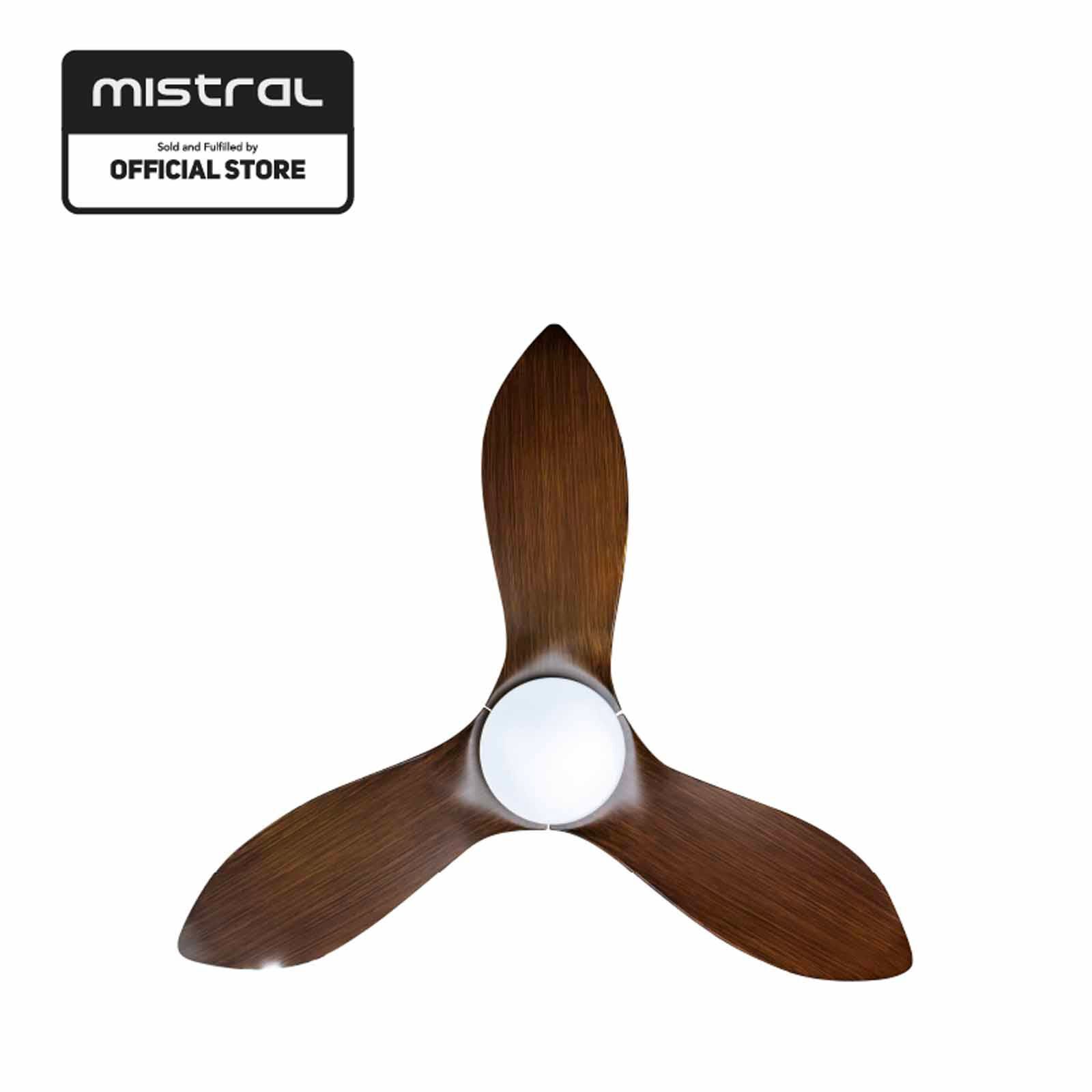 MISTRAL 54 In Ceiling Fan - Wood/grey SPACE54-WD/GY-image 2