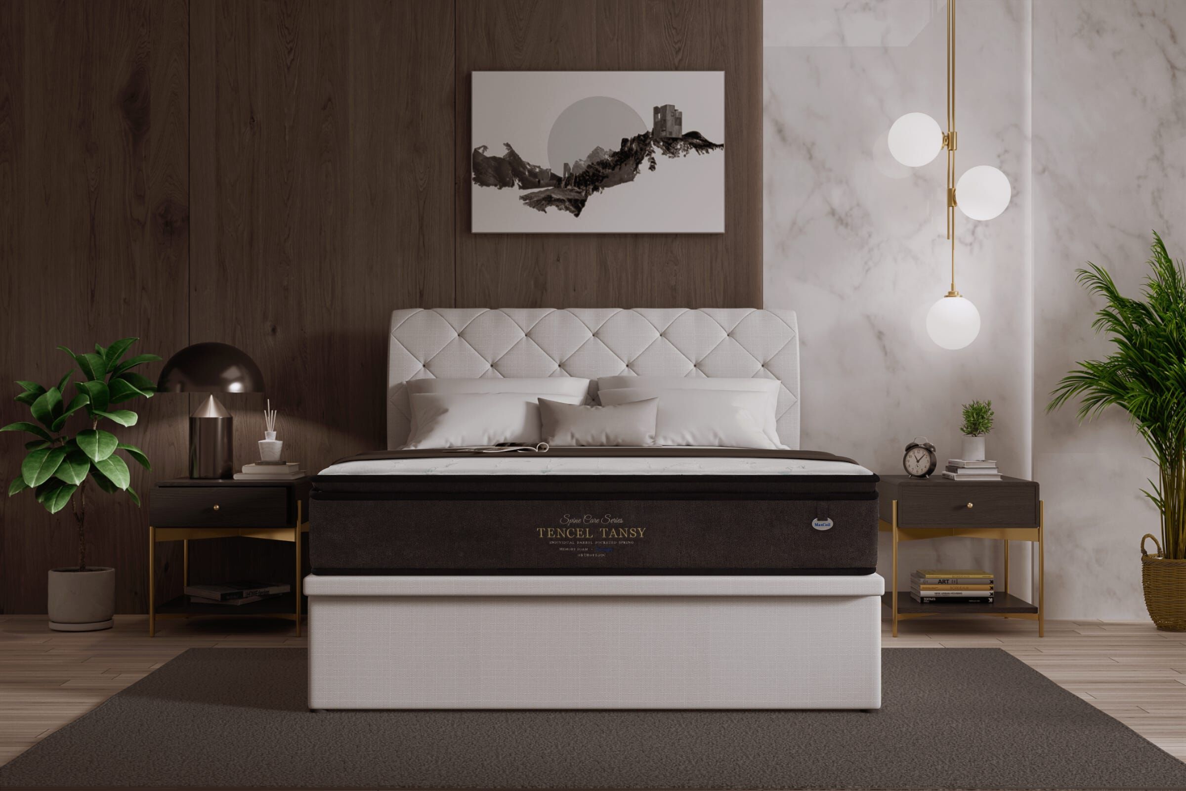 MAXCOIL Queen Size Matress SPINECARE TENCEL TANSY-image 2