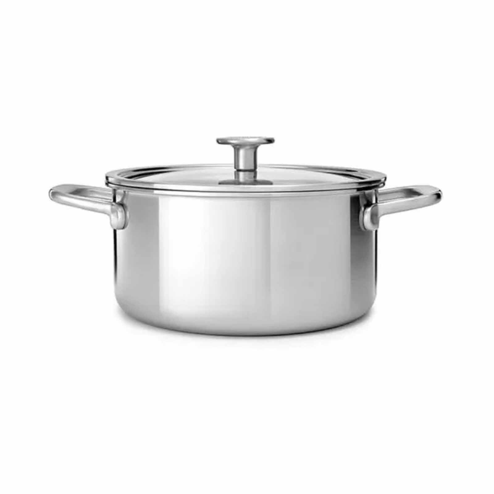 KITCHENAID Multi-ply 24cm Stainless Steel Covered Casserole KASS668404