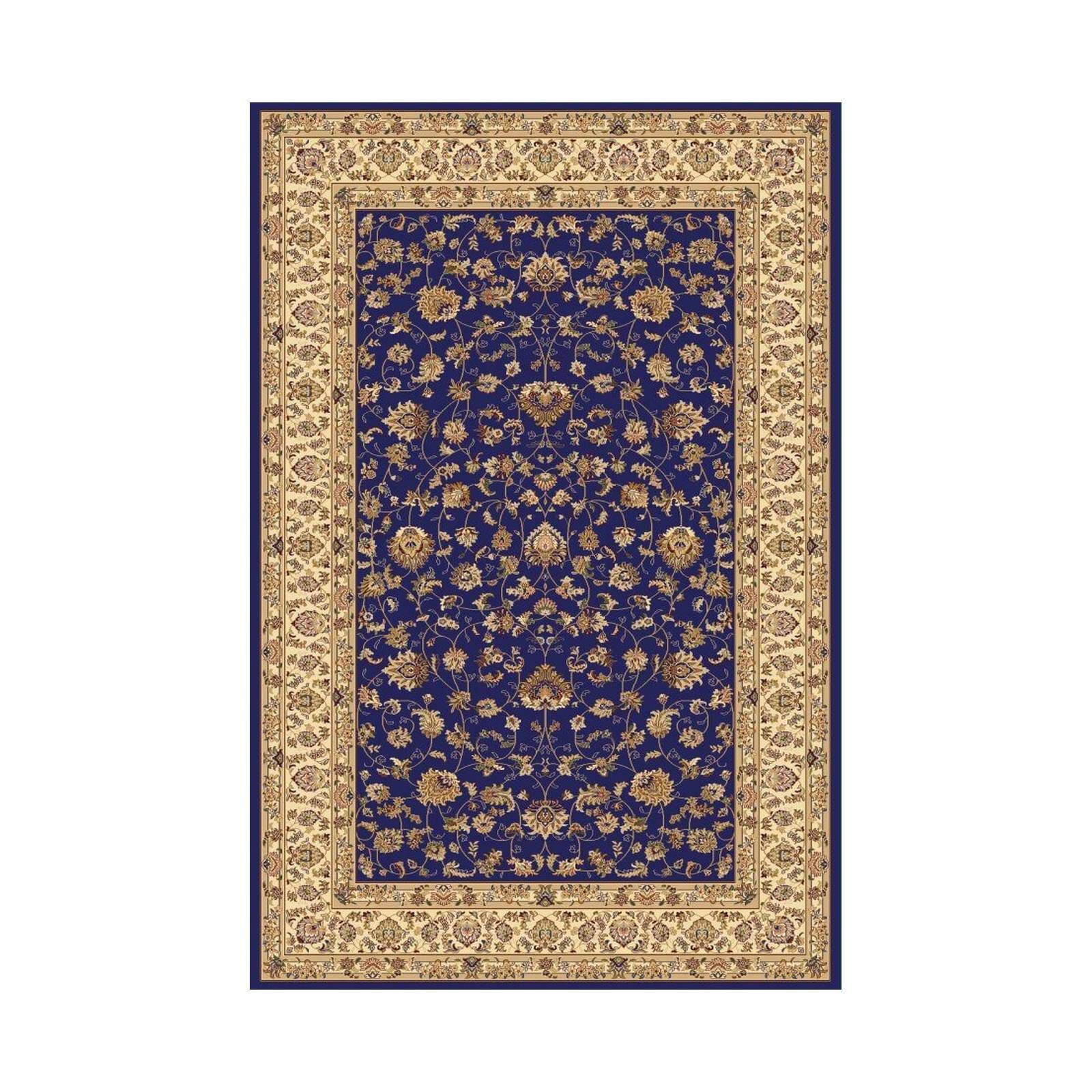 HERITAGE 100% Polypropylene Heatset Superfine 1250 Dtex, 160x230cm KASHAN (NAVY CREAM)-image null