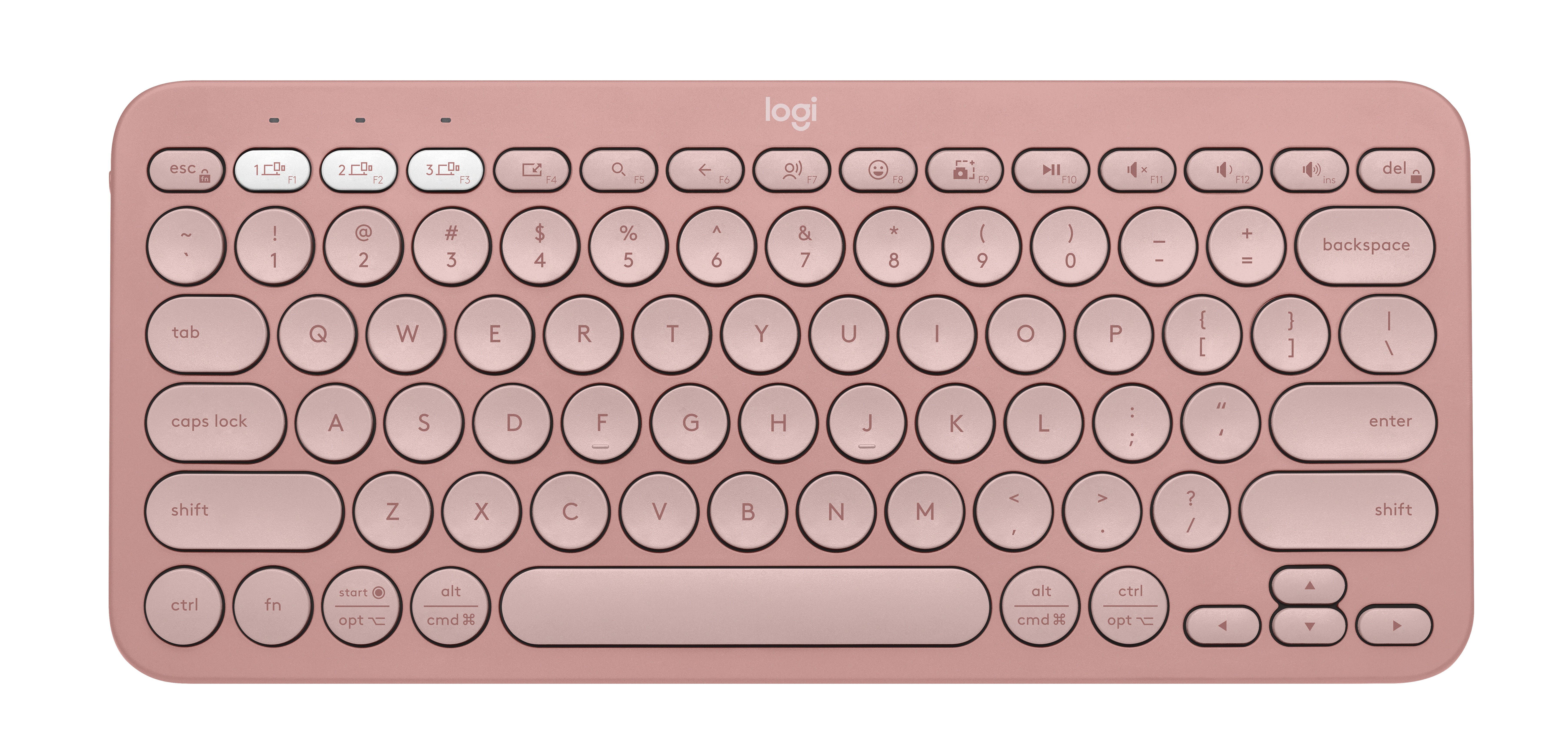 LOGITECH Pebble Keys 2 K380s - Tonal Rose 920-011755-image 1