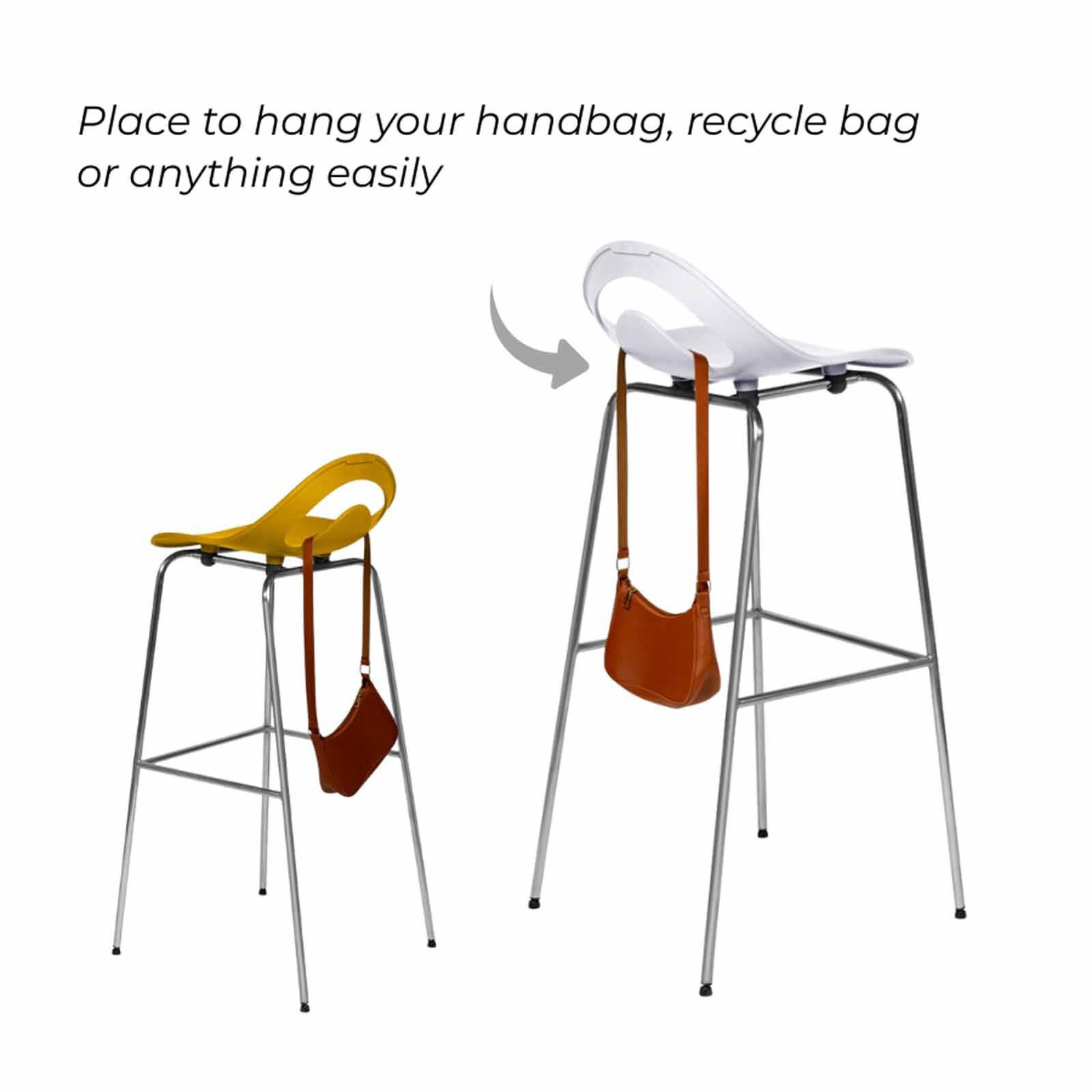 PHOENIX Cocktail High Bar Stool Moon Black47 X 46 X 96 H Cm COCKTAIL-image 7