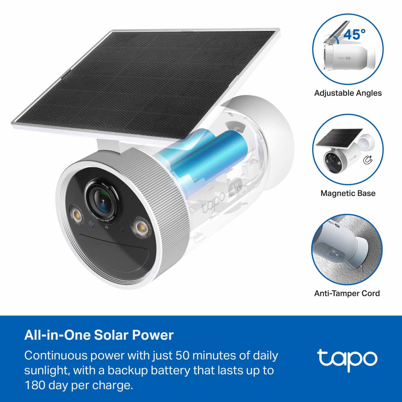 TP LINK Tapo Enhanced Ai Solar Security Camera Ultra TAPO C465-image 2