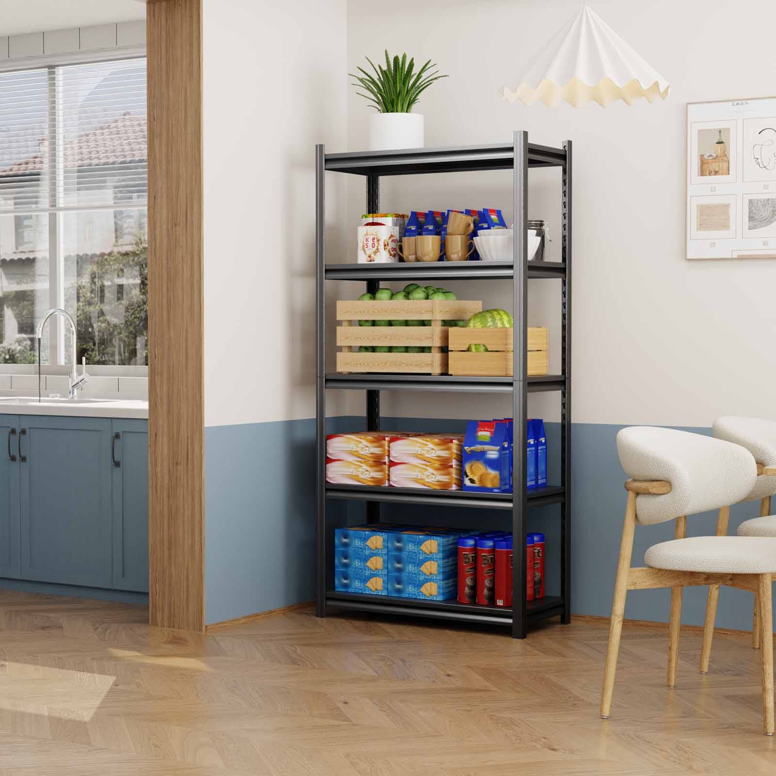 STEELCRAFT Steelmax 5 Tier Shelving Rack Black90 X 40 X 183 H Cm STEELMAX-image 6
