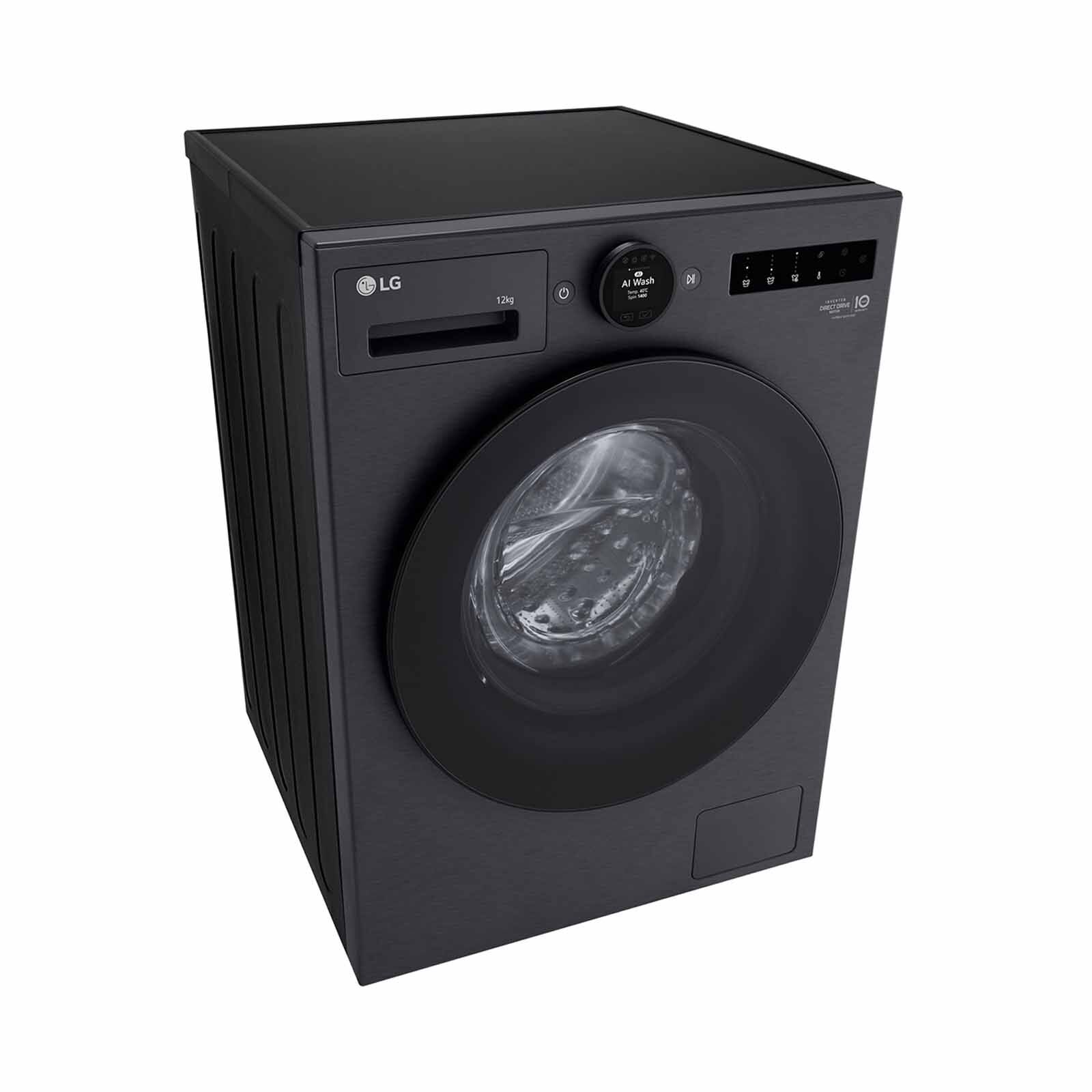 LG Fron Load Washer - Matt Black (12kg) FX1412S2KA-image 3
