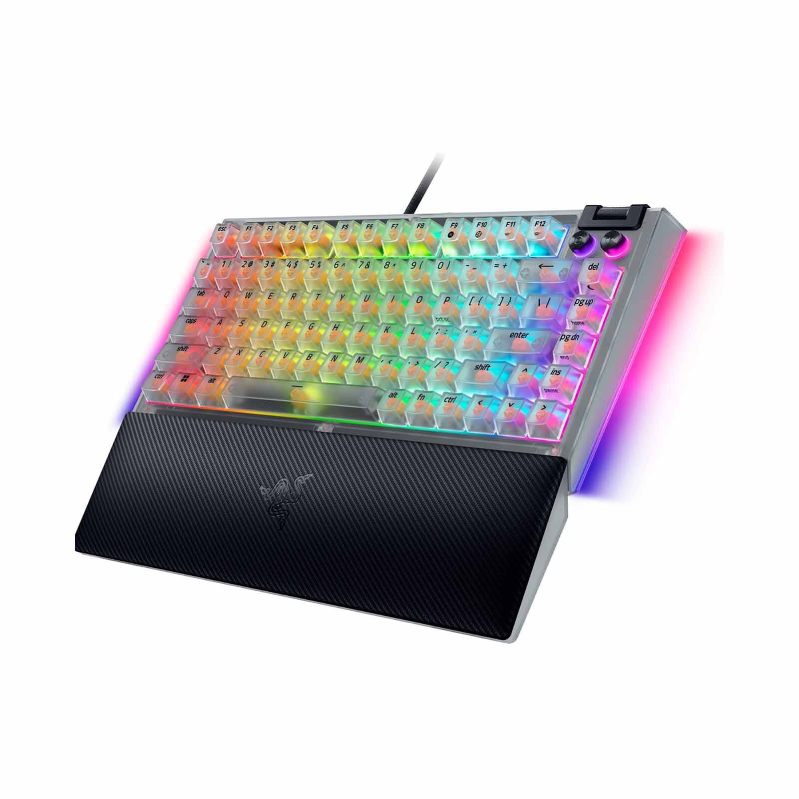 RAZER Blackwidow V4 75% - Hot-swappable Mechanical Gaming Keyboard - Phantom White Edition - Us Layout - F RZ03-05003500-R3M1-image 4