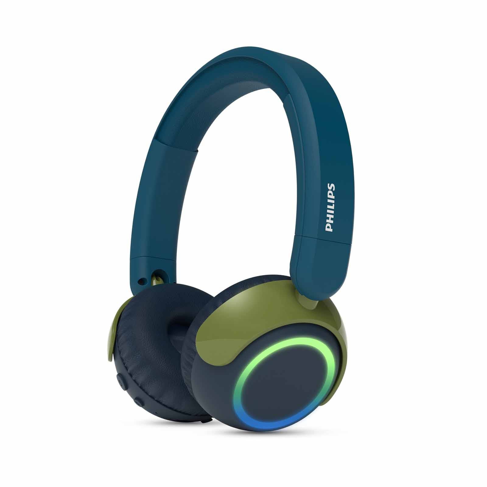 PHILIPS Kids Wireless On-ear Headphones Crystal Teal TAK4200CT/00-image 1