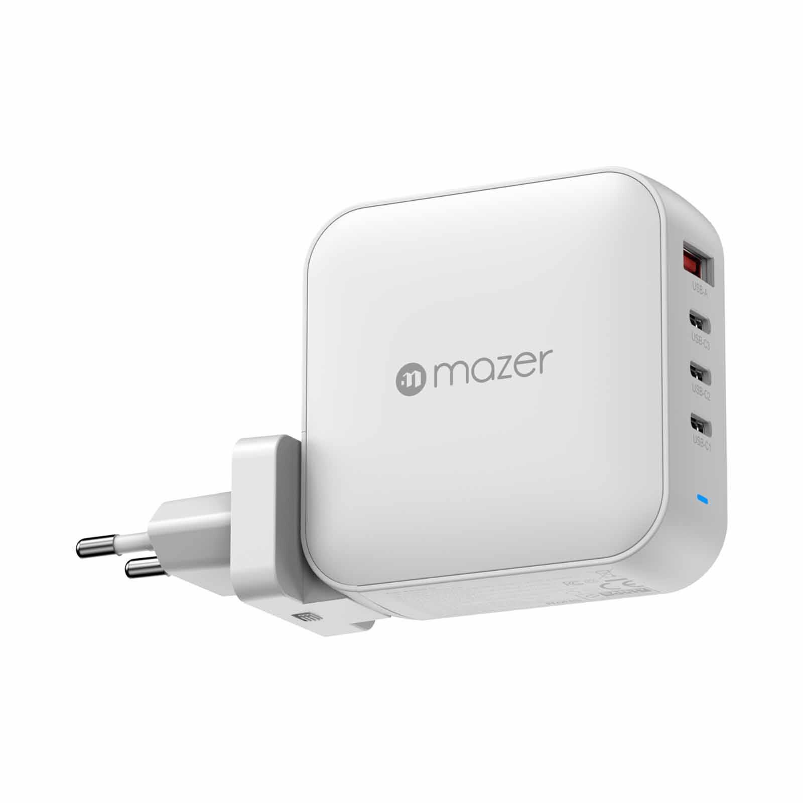 MAZER Prestigegan Pd3.1 165w 3c1a With Travel Plugs - White M-G165W-V5-WH-image 4