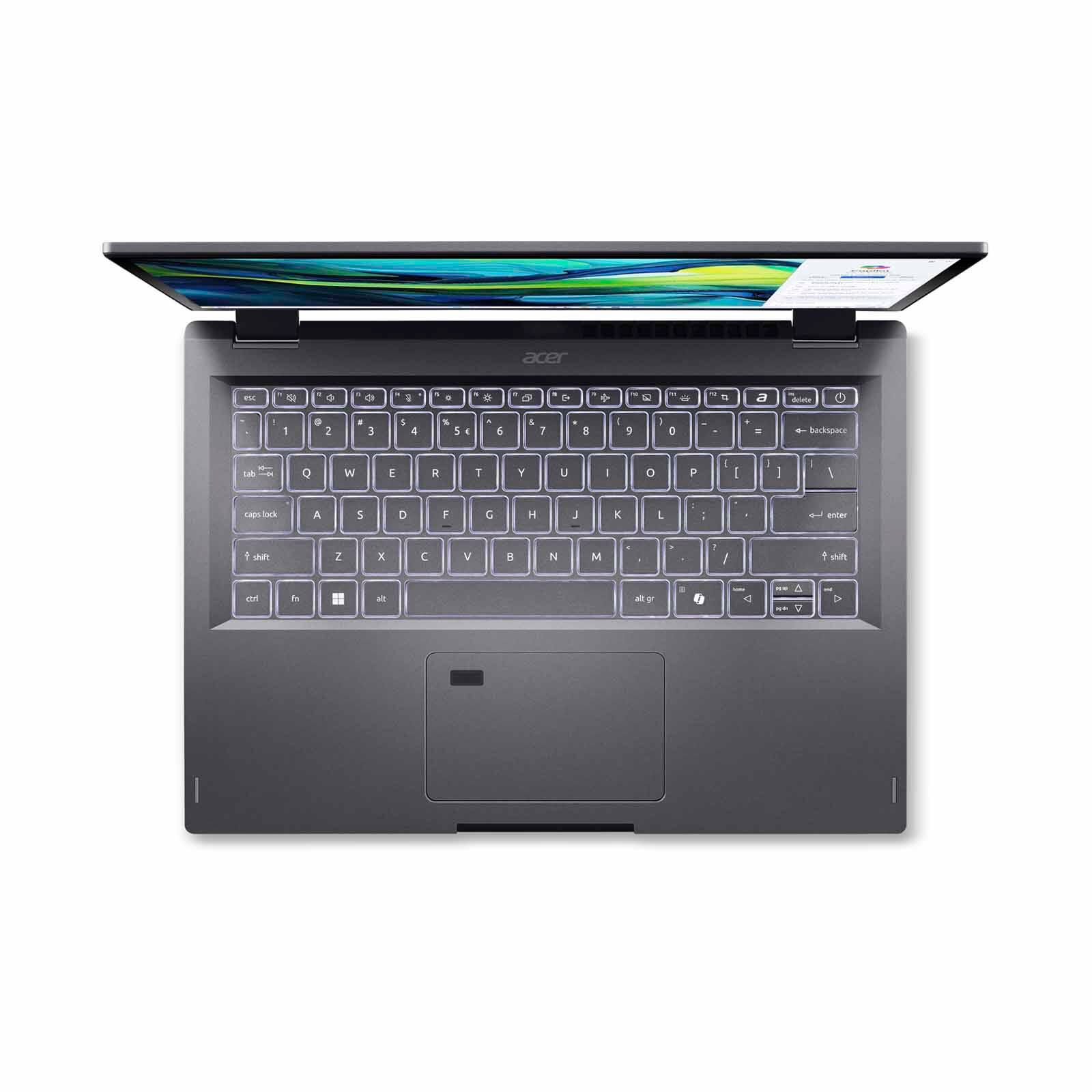 ACER 14in Touch Intel Core Ultra 7 155u 16gb 512gb Ssd Win 11 Home ASPIRE SPIN 14 ASP14-52MTN-721B (STEEL GRAY)-image 7