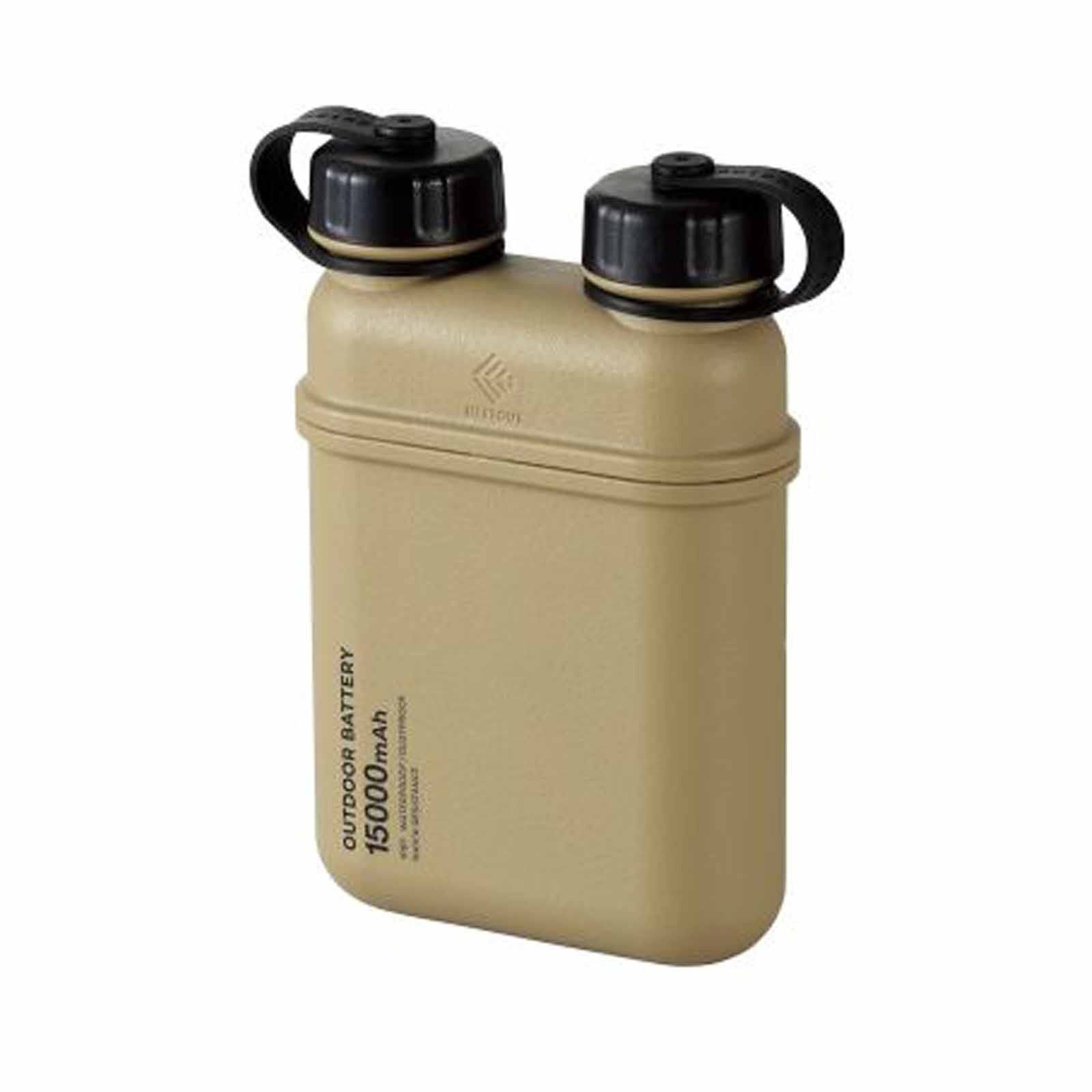 ELECOM Nestout Powerbank 15,000mah/beige DE-NEST15000ABE-image 1
