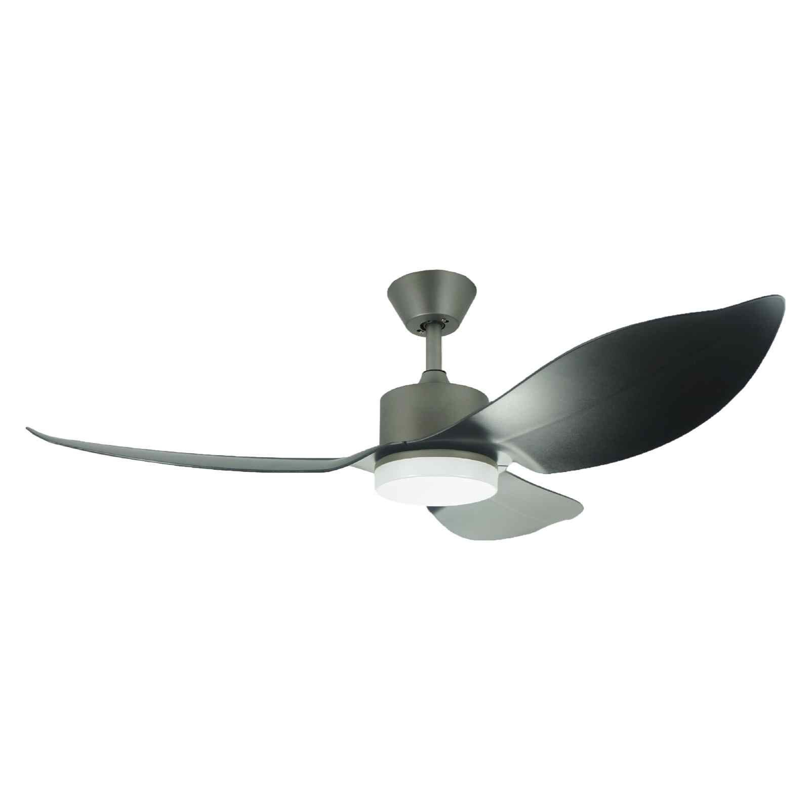 D'FAN 46 In Dc Ceiling Fan With Led Light (grey/black) SPACE46-BK/GY-image 1