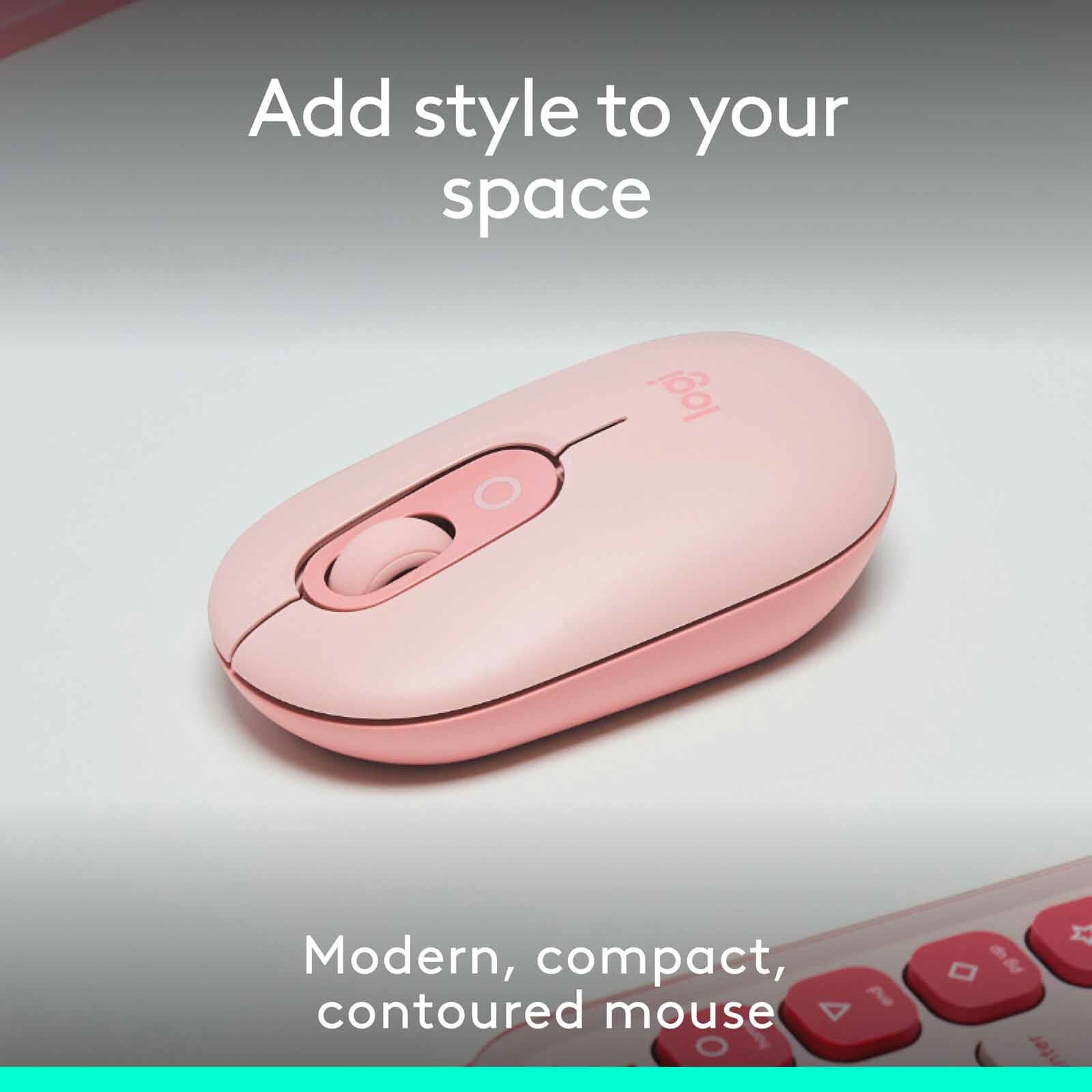 LOGITECH Pop Mouse With Emoji - Rose 910-007402-image 8