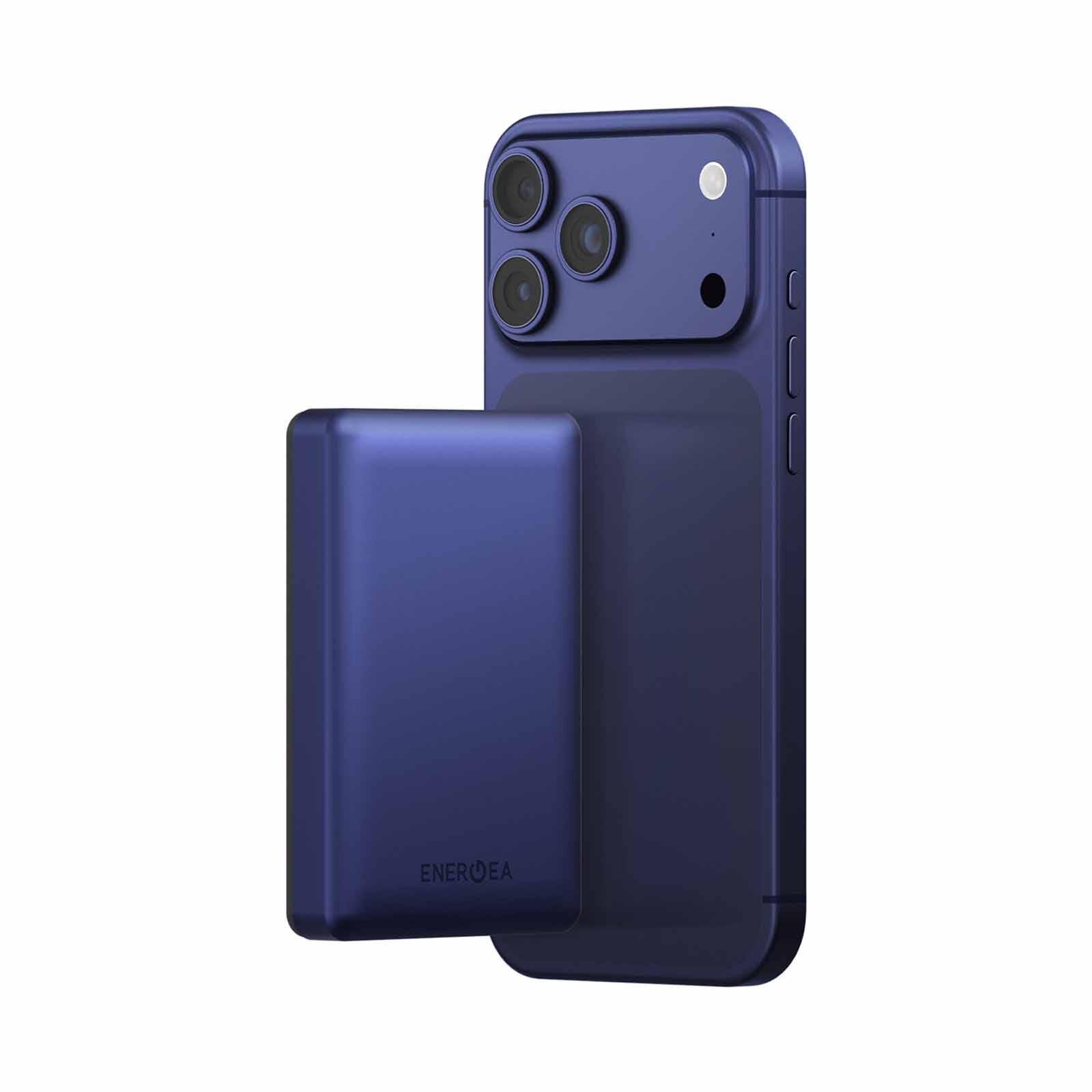 ENERGEA Alupac 10k 3c, 10000mah Ultra Light Aluminium Magsafe Compatible Powerbank - Indigo Blue AP-10KQH-BLU-3C-image 2
