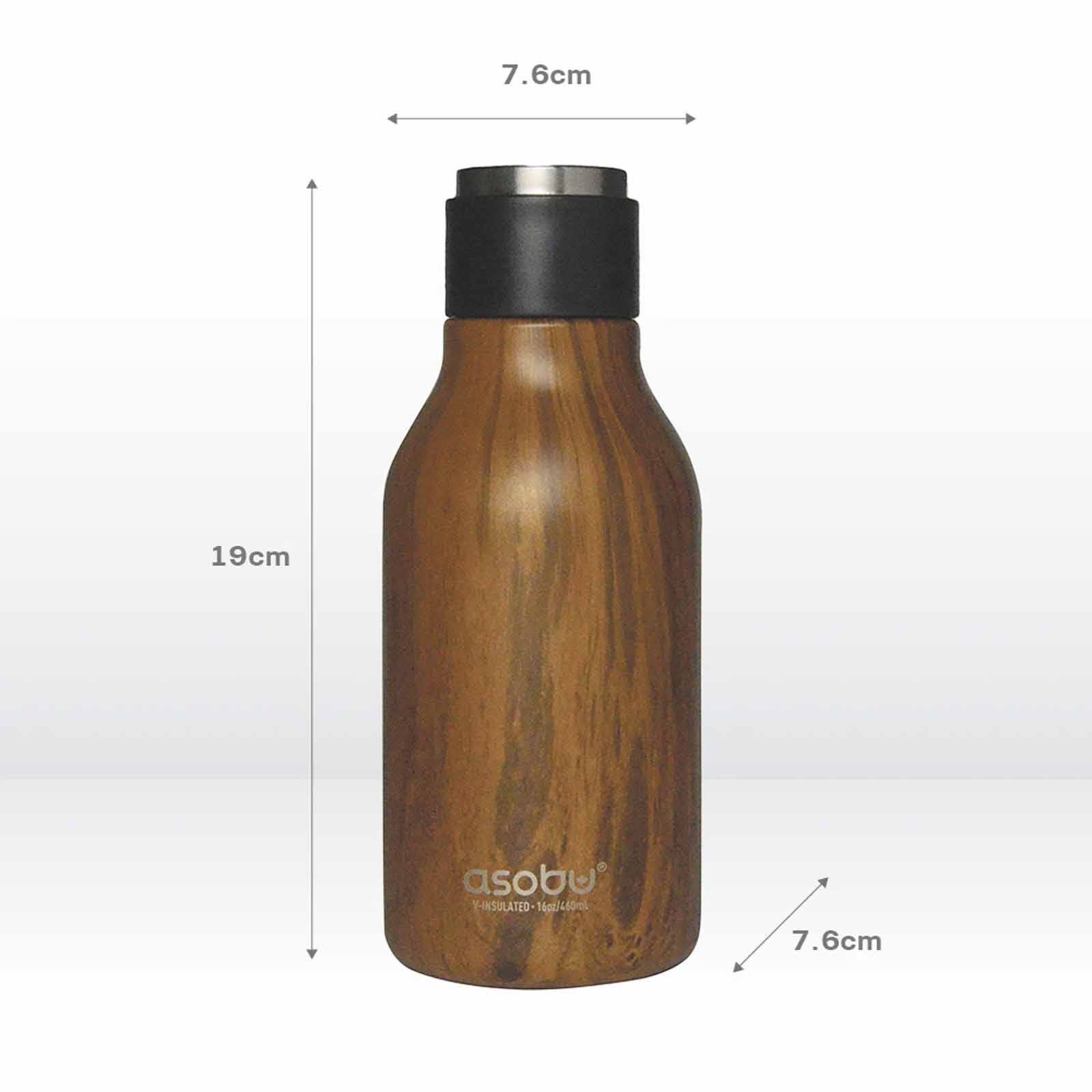 ASOBU Urban Water Bottle Wood 460ml ASBV24WD-image 4