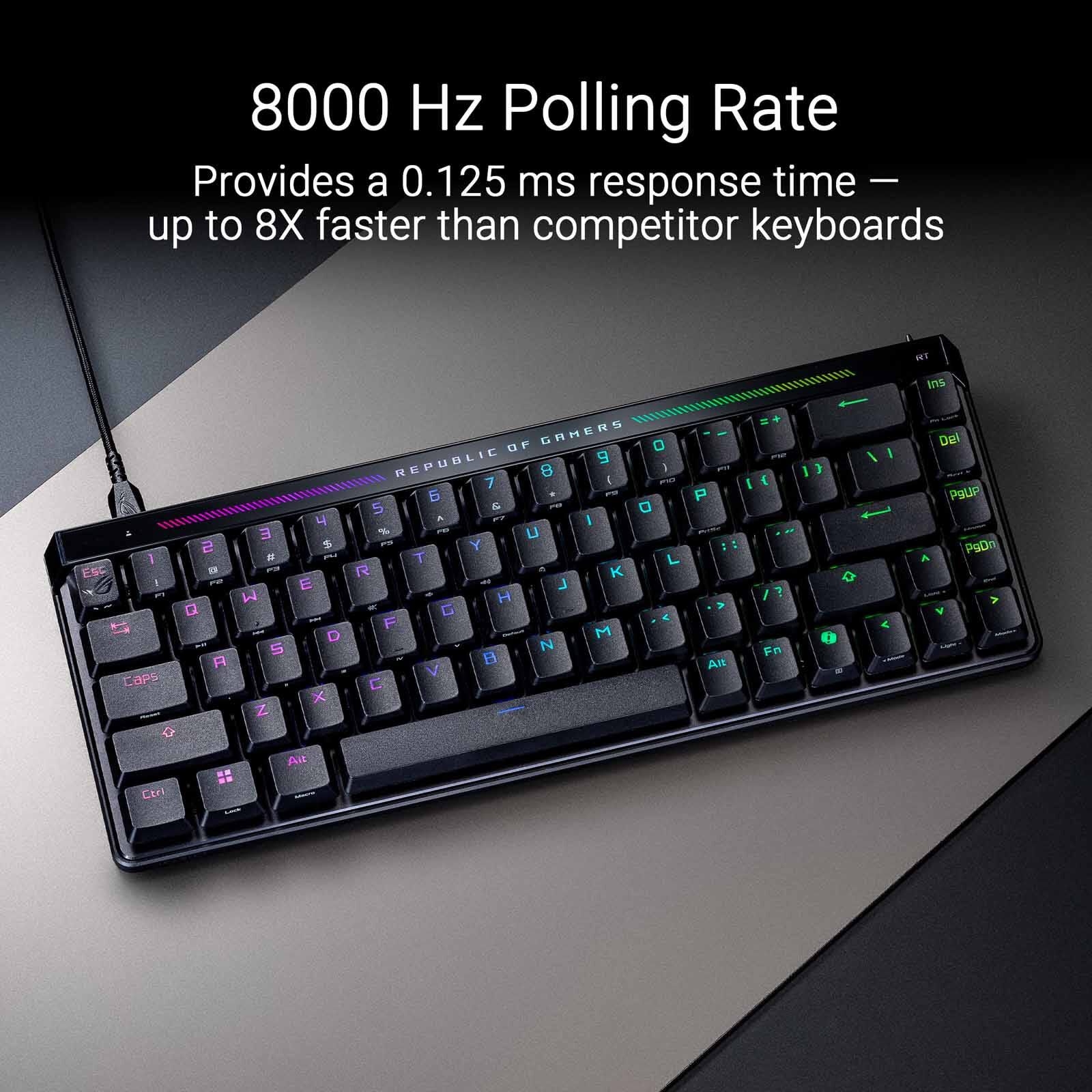 ASUS Asus Rog Falchion Ace Hfx Magnetic Switch Keyboard (black) M605 ROG FALCHION ACE HFX/HFX/US/PBT-image 8