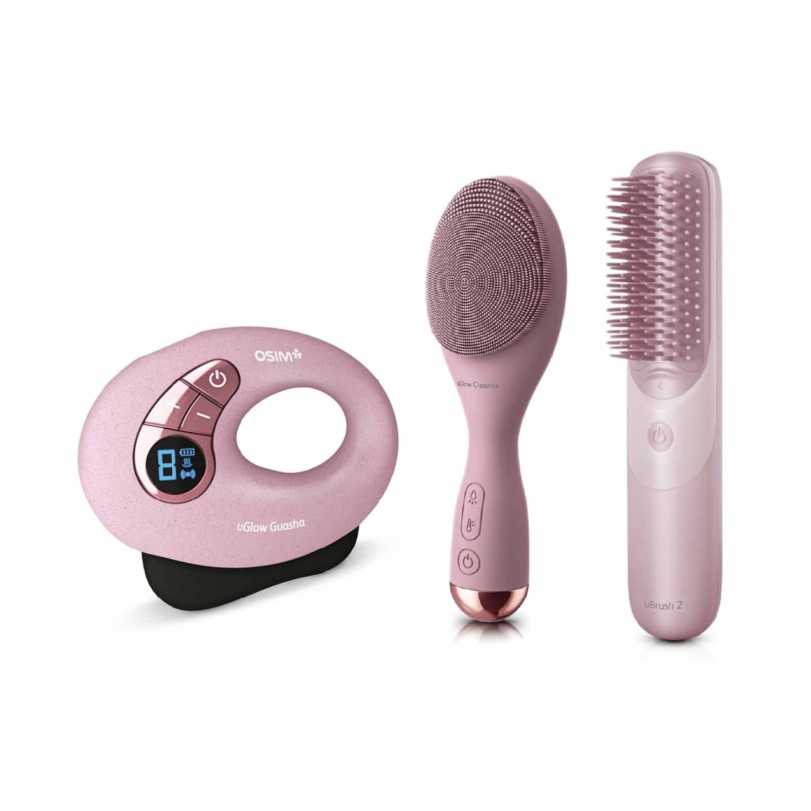 OSIM Uglow Guasha + Uglow Cleanse + Ubrush 2 OS-4240 + OS-1204 + OS-160-image null