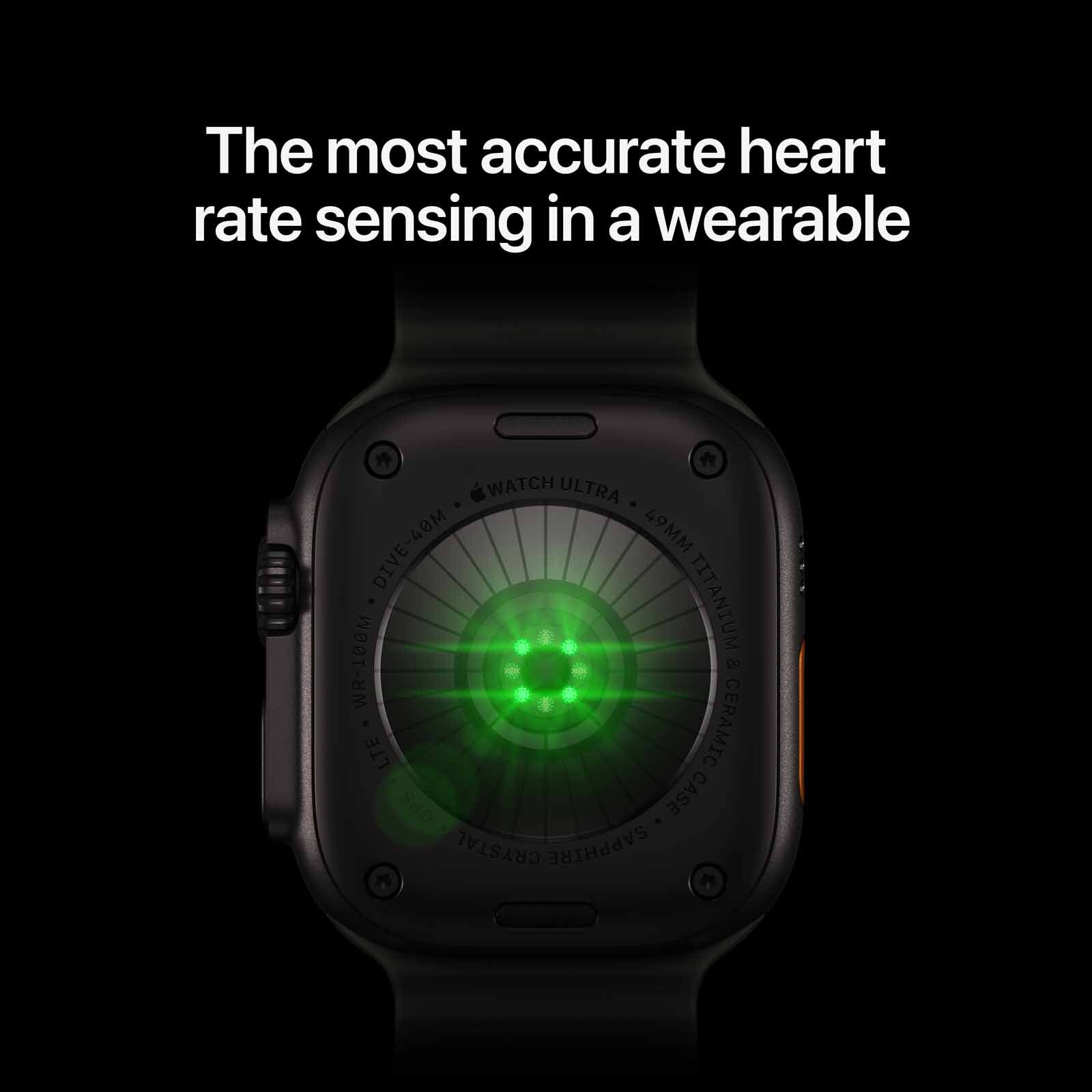 APPLE Watch Ultra 4 Gps + Cellular 49mm Natural Titanium Case With Translucent Grey Ocean Band MJAD4X/A-image 4