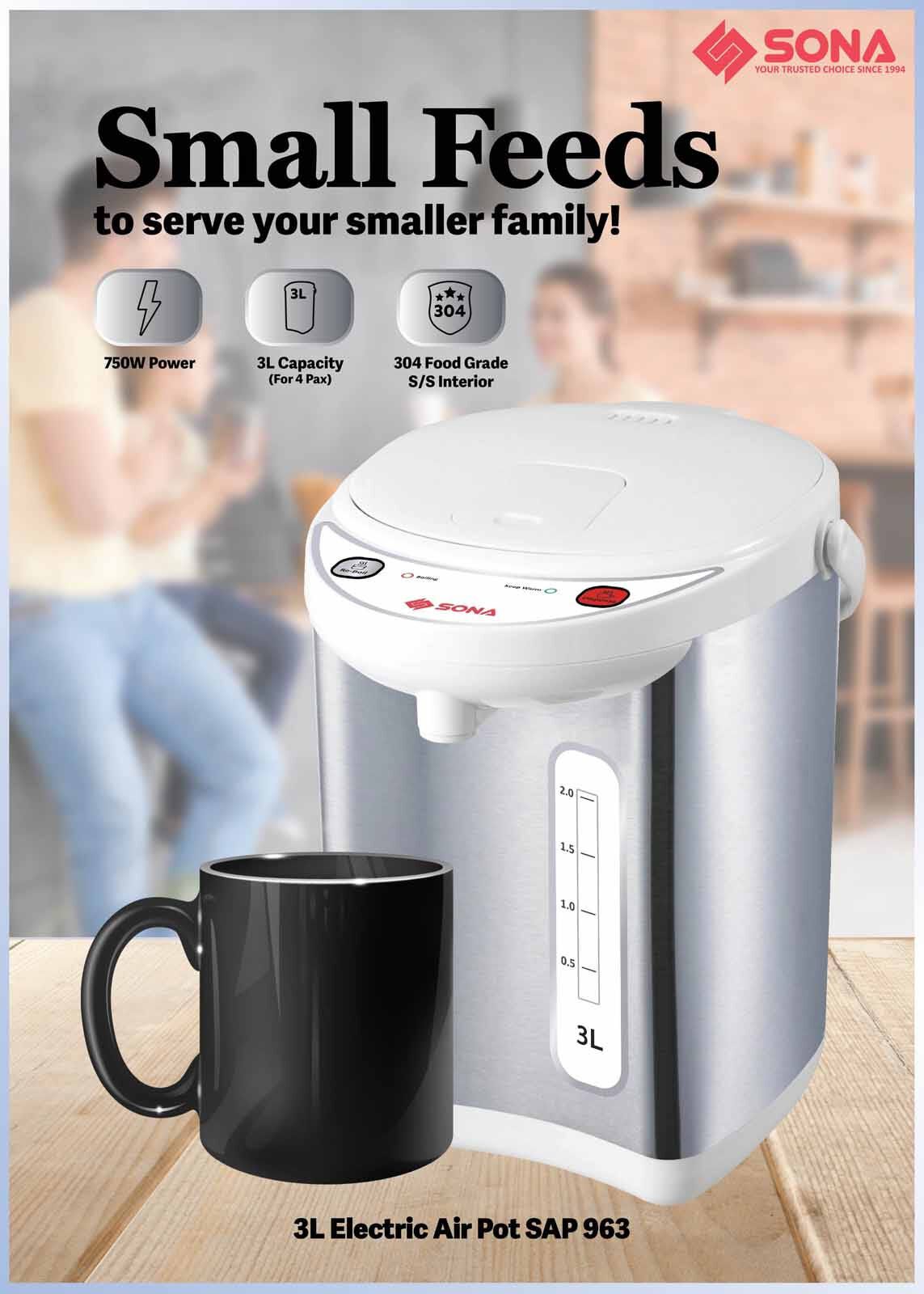 SONA Electric Air Pot (3.0l) SAP963