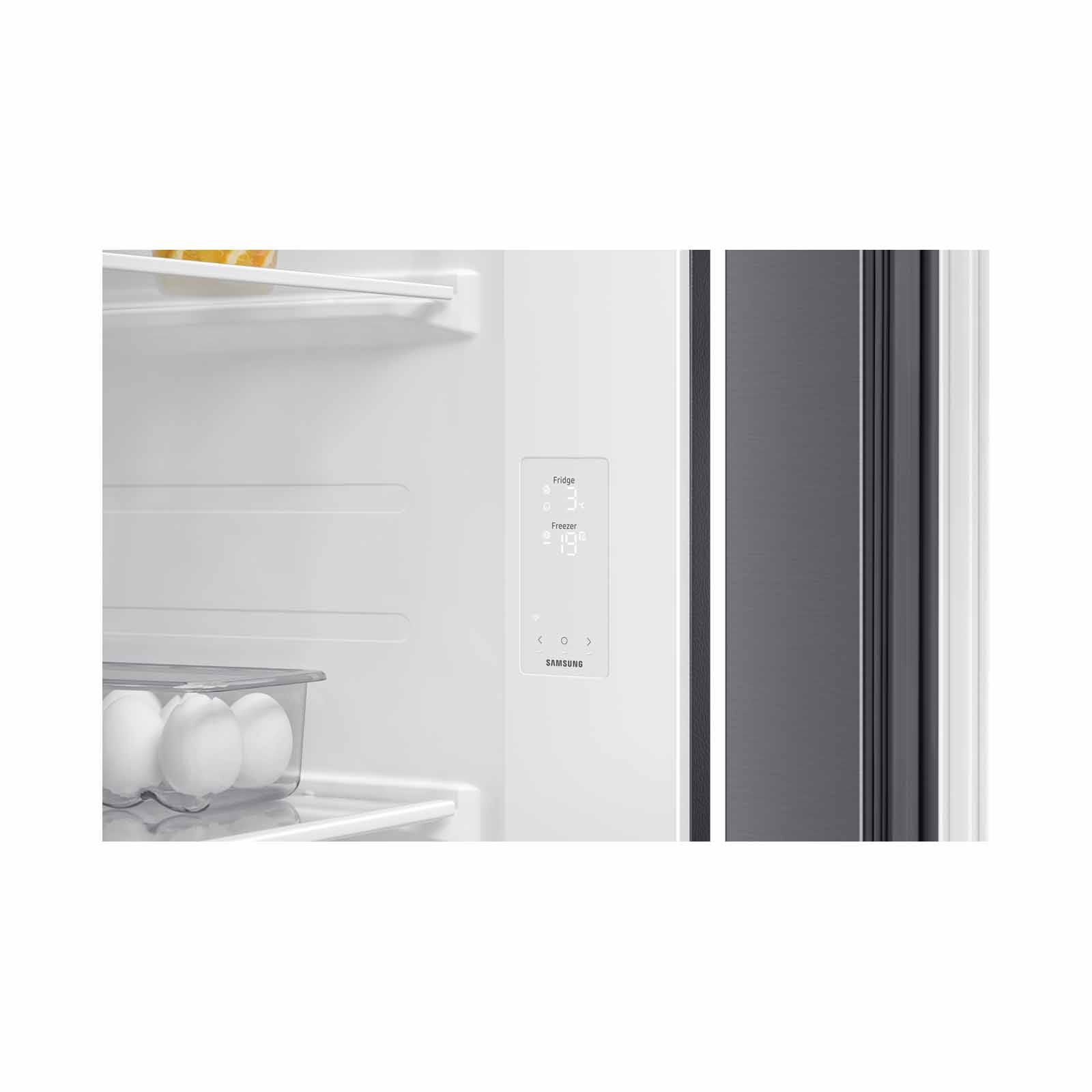 SAMSUNG Side By Side Fridge (655l) - Matt Doi Metal RS70F65Q3TSS-image 5