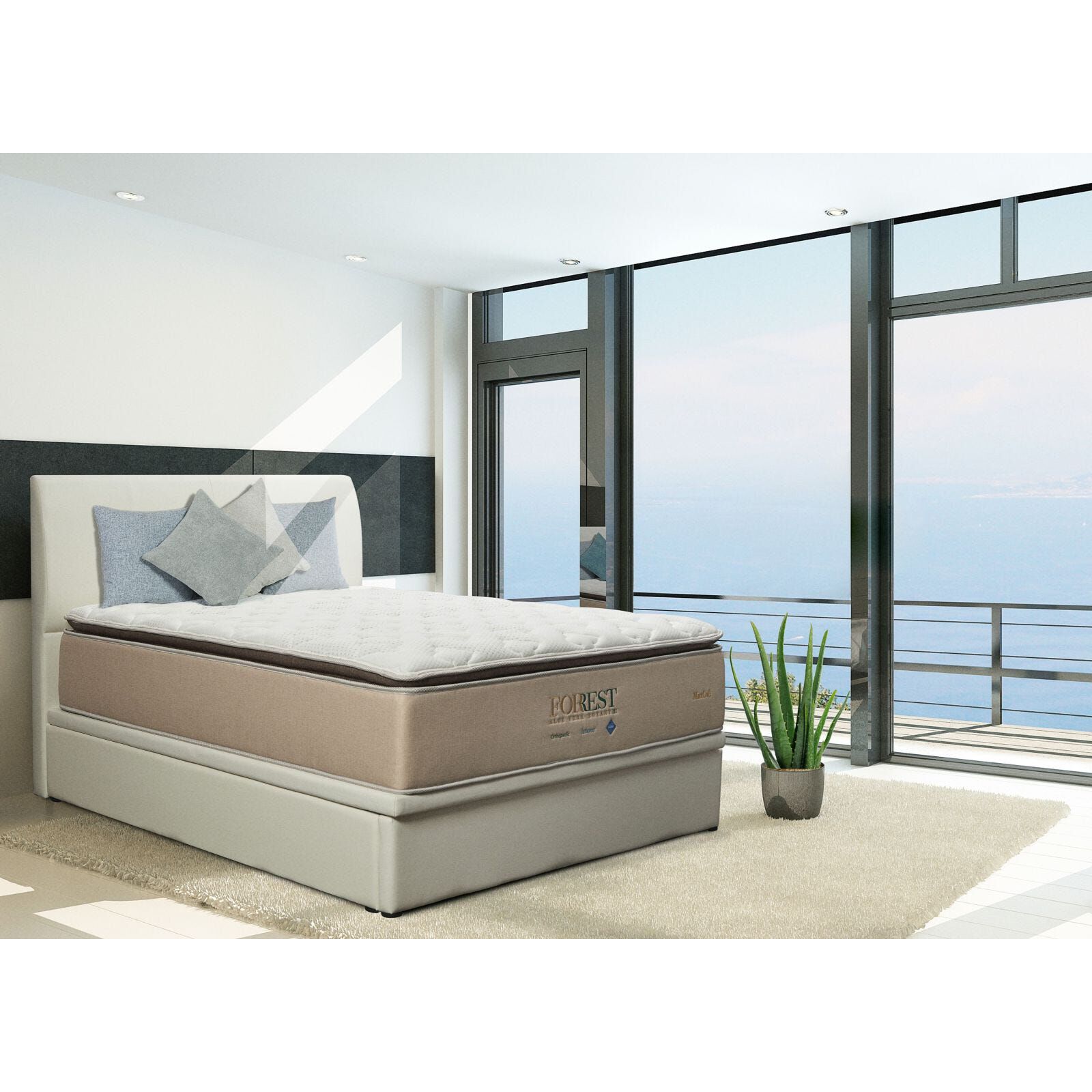 MAXCOIL Super Single Size Mattress ALOE VERA BOTANY 4