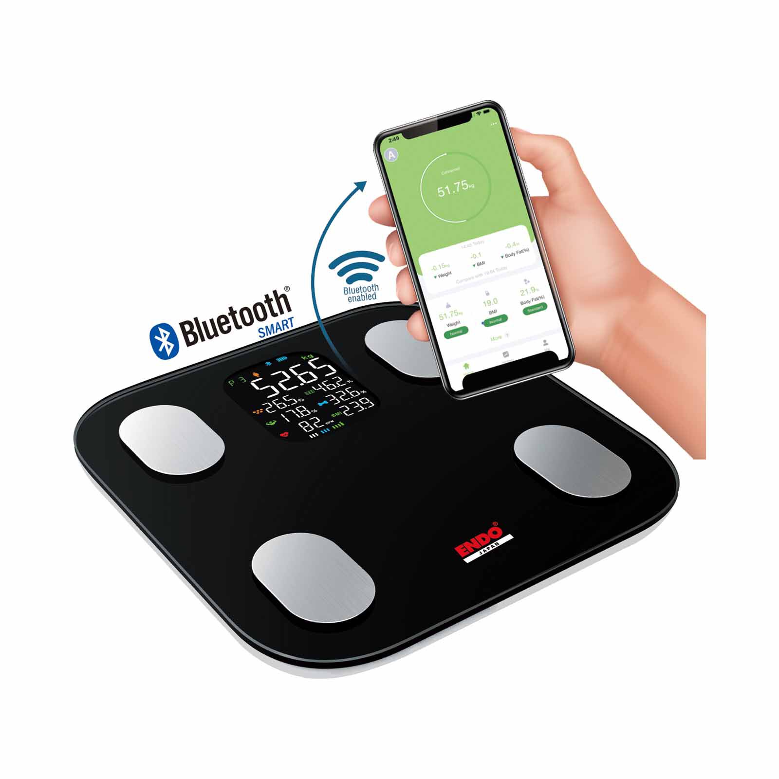 ENDO Digital Body Analysis Scale - Bluetooth E-DBAS2121-image 1
