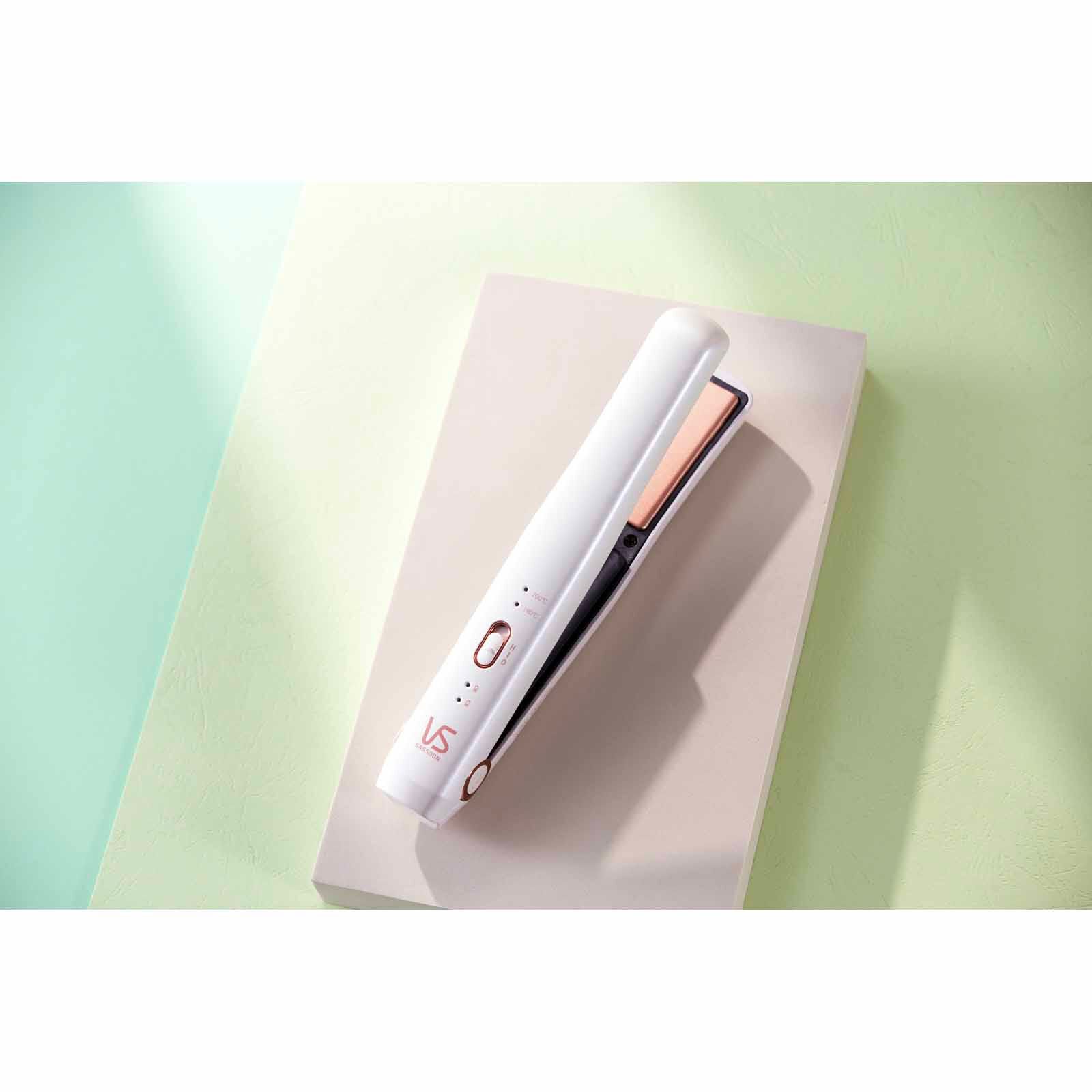 VS Rechargeable Straightener New Usb-c - White VSU0510WH-image 2