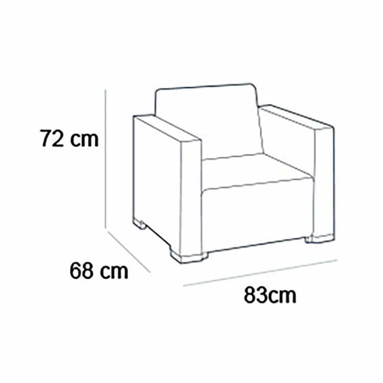 ALLIBERT California Armchair Set Of 2 Graphite D-AB-21-1561-image 5
