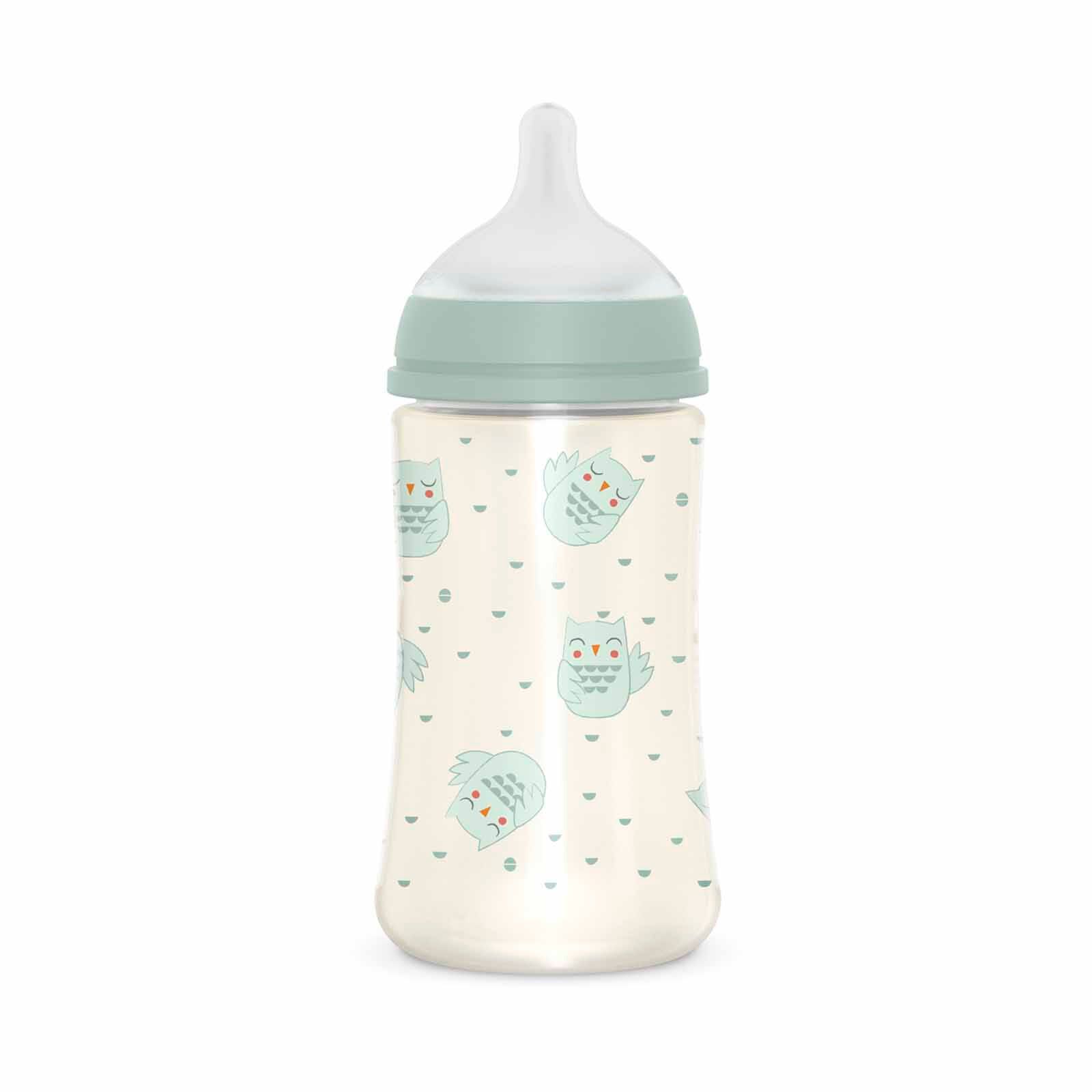 SUAVINEX With Medium Flow Sx Pro Physiological Silicone Teat - Bonhomia Feather Green (online) 270ML POLYAMIDE PREMIUM BOTTLE-image 3