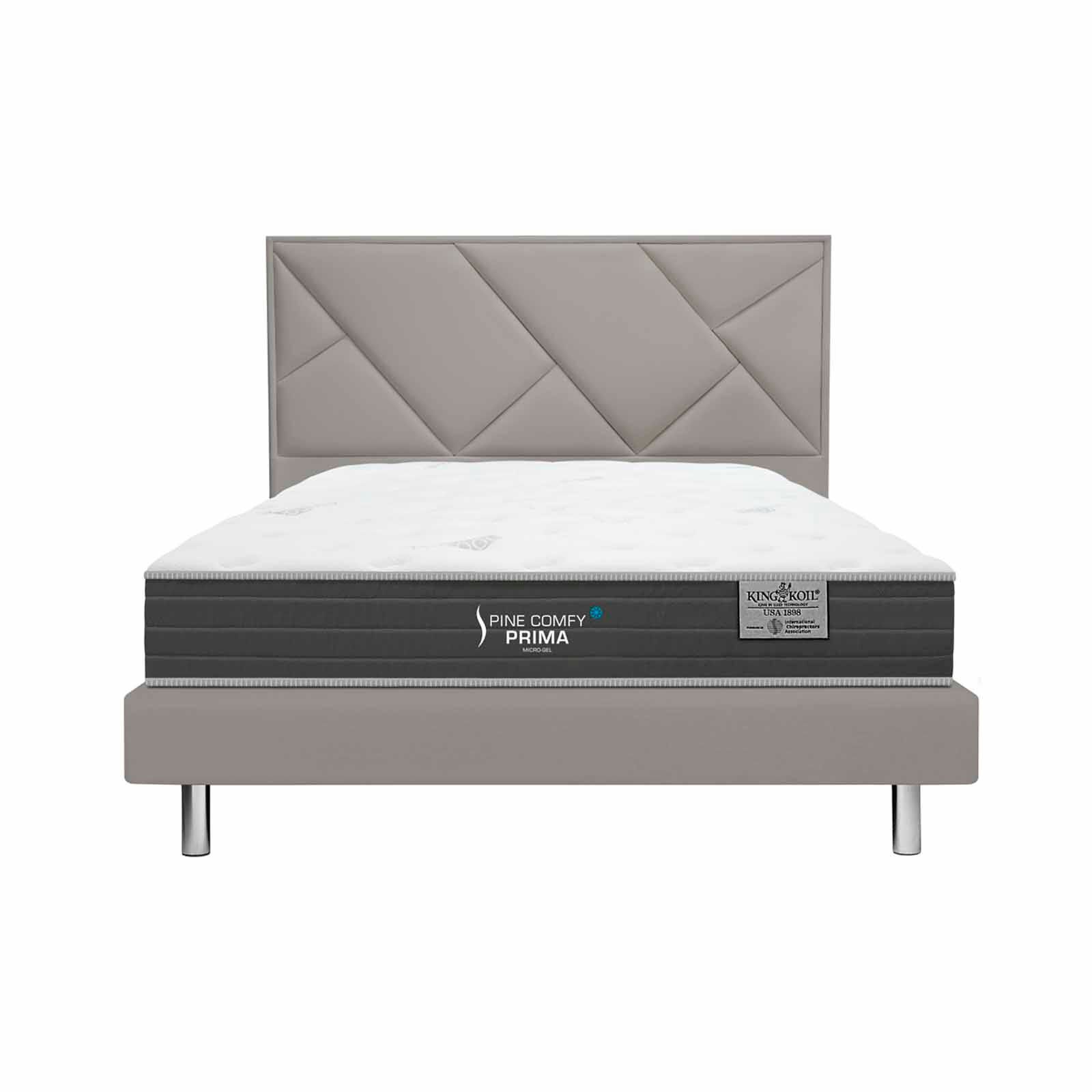 KINGKOIL Spine Comfy Prima Single Size Mattress W/bedframe And Headboard SPINE COMFY PRIMA