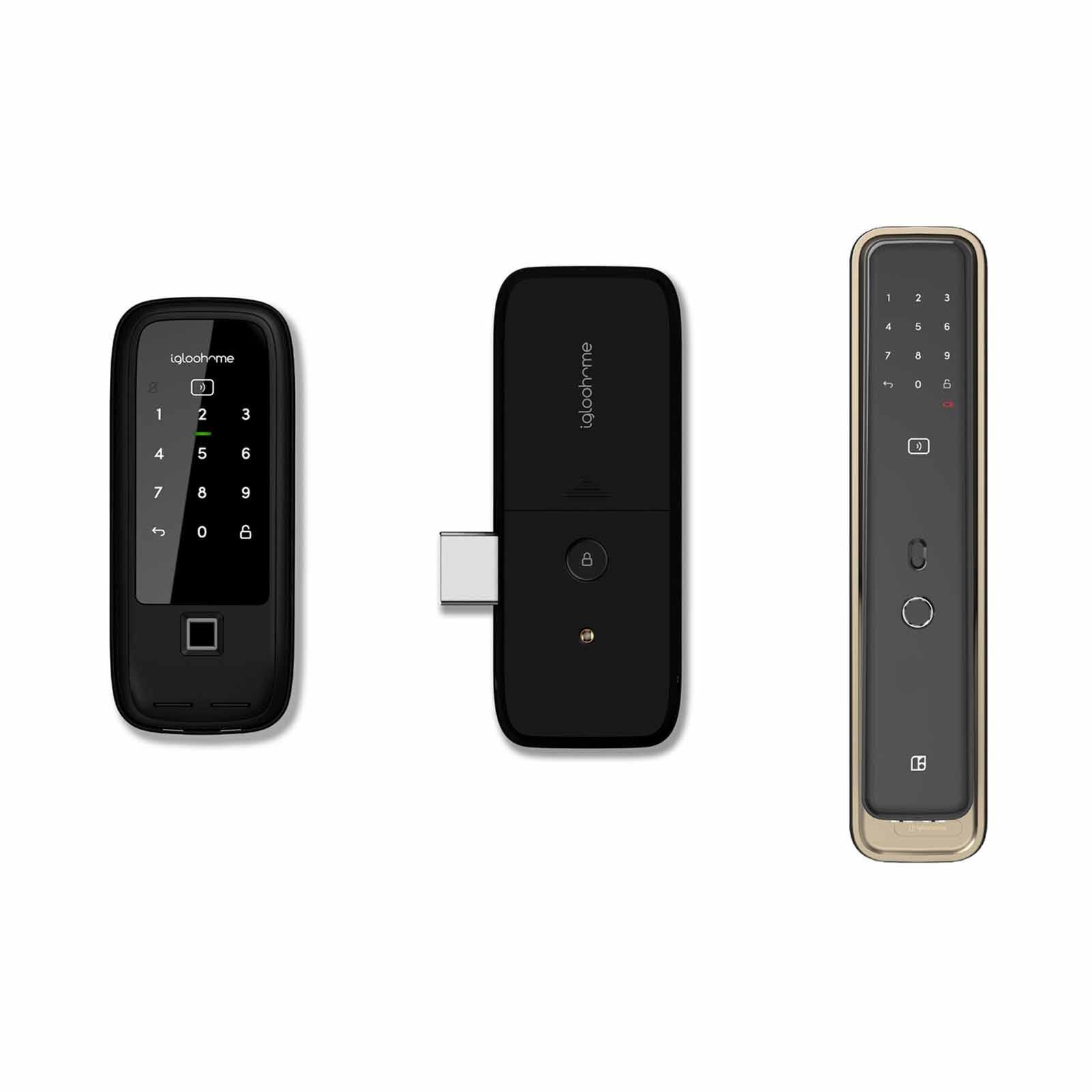 IGLOOHOME Rm2f(gate)+mt1 Gold (mortise Touch) RM2F(GATE)+MT1 GOLD (MORTISE TOUCH)-image 1