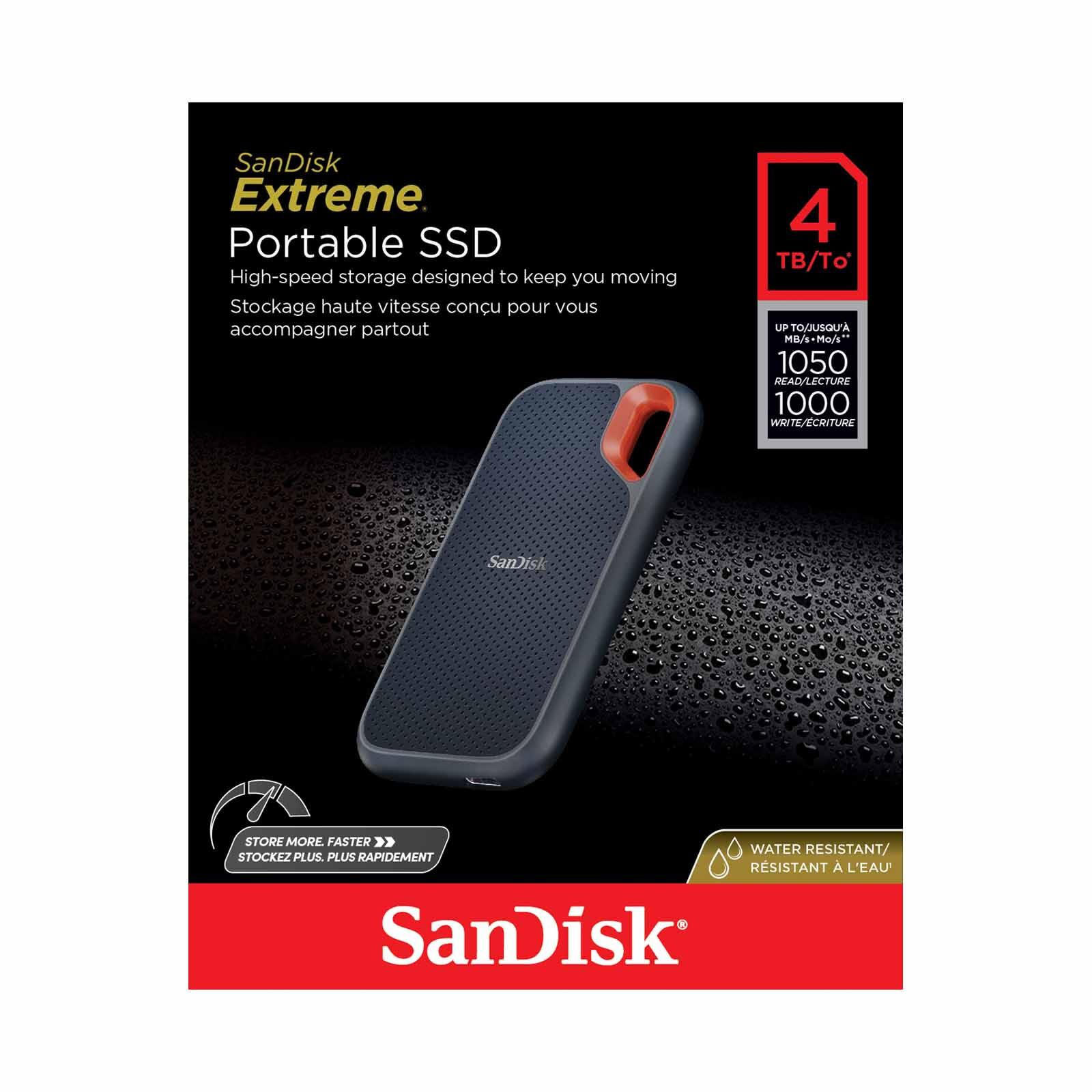 SANDISK Extreme Portable Ssd E61 4tb Usb Gen 2 Type C & A Compatible SDSSDE61-4T00-G25-image 3