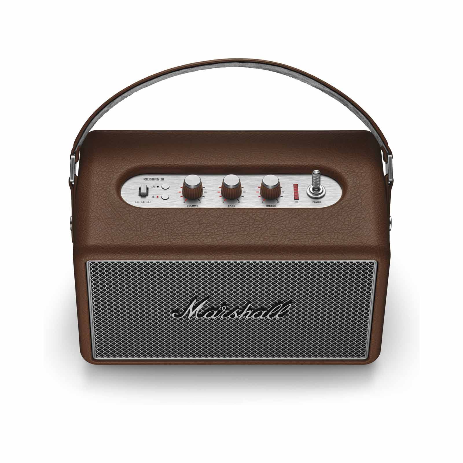 MARSHALL Portable Bluetooth Speaker KILBURN III (BROWN)-image 3