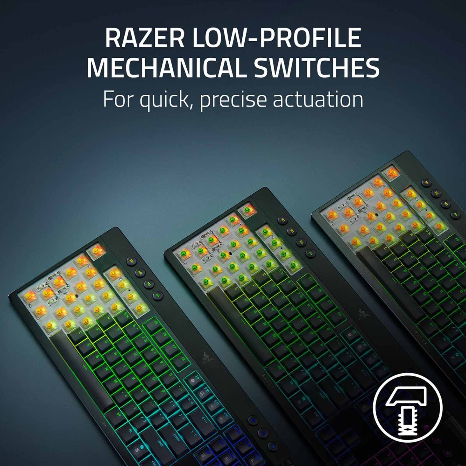 RAZER Blackwidow V4 Low-profile Tenkeyless Hyperspeed (orange Tactile Switch) - Us Layout - Frml RZ03-05450700-R3M1-image 8
