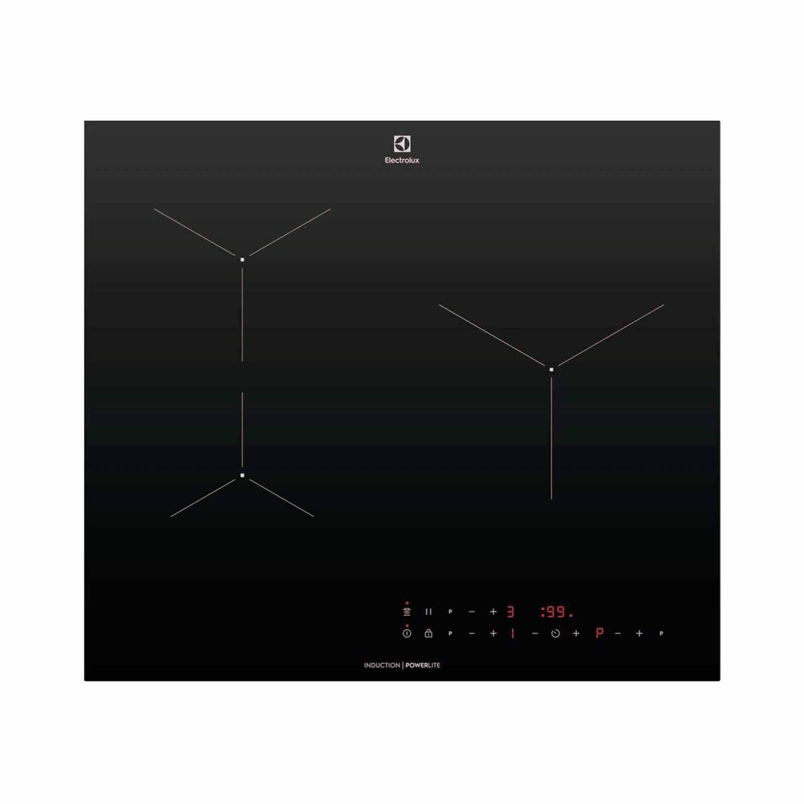 ELECTROLUX 500 Series 60cm Built In Induction Hob - Black Glass (exclude Installation) EHI6323BF