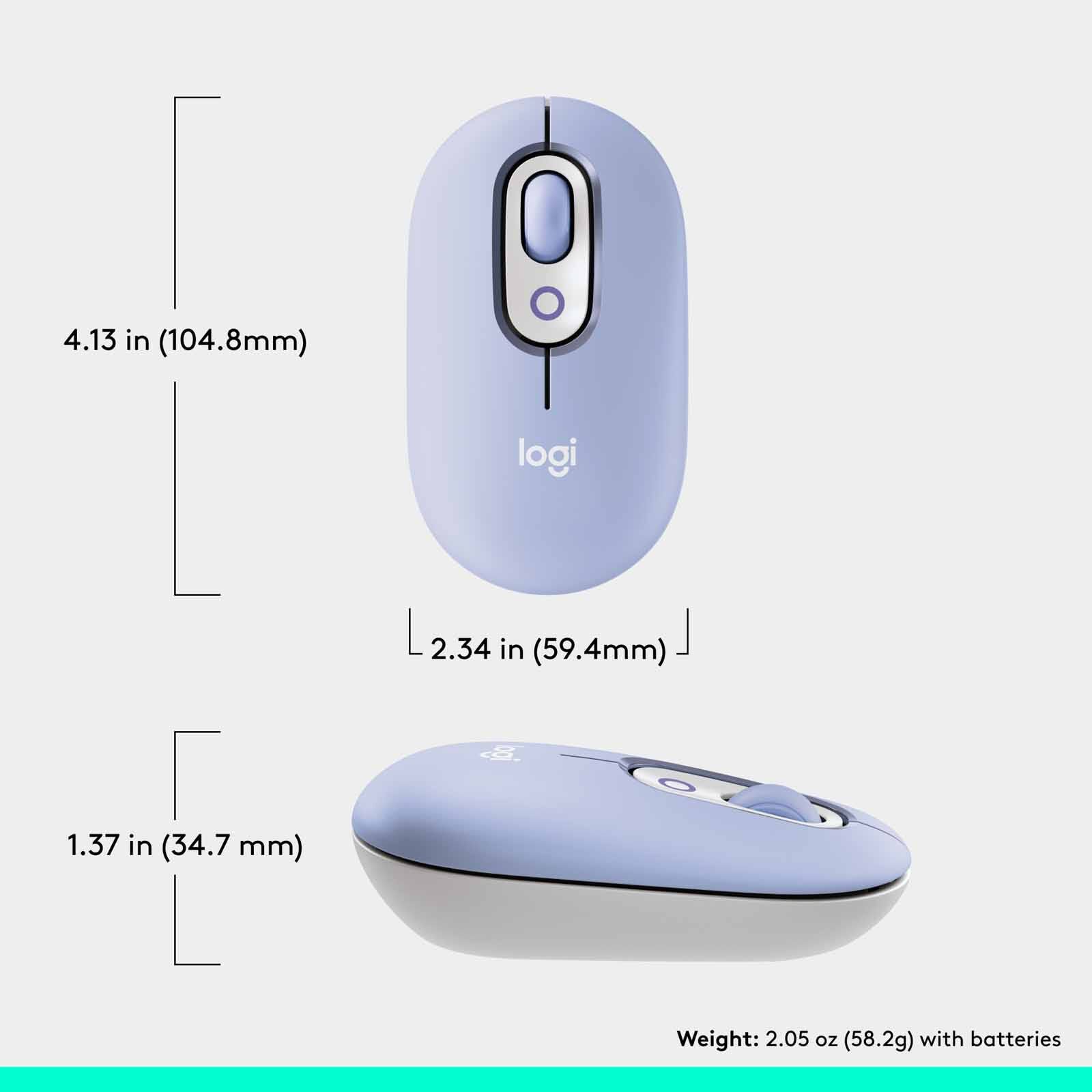 LOGITECH Pop Mouse With Emoji - Lilac 910-007403-image 14