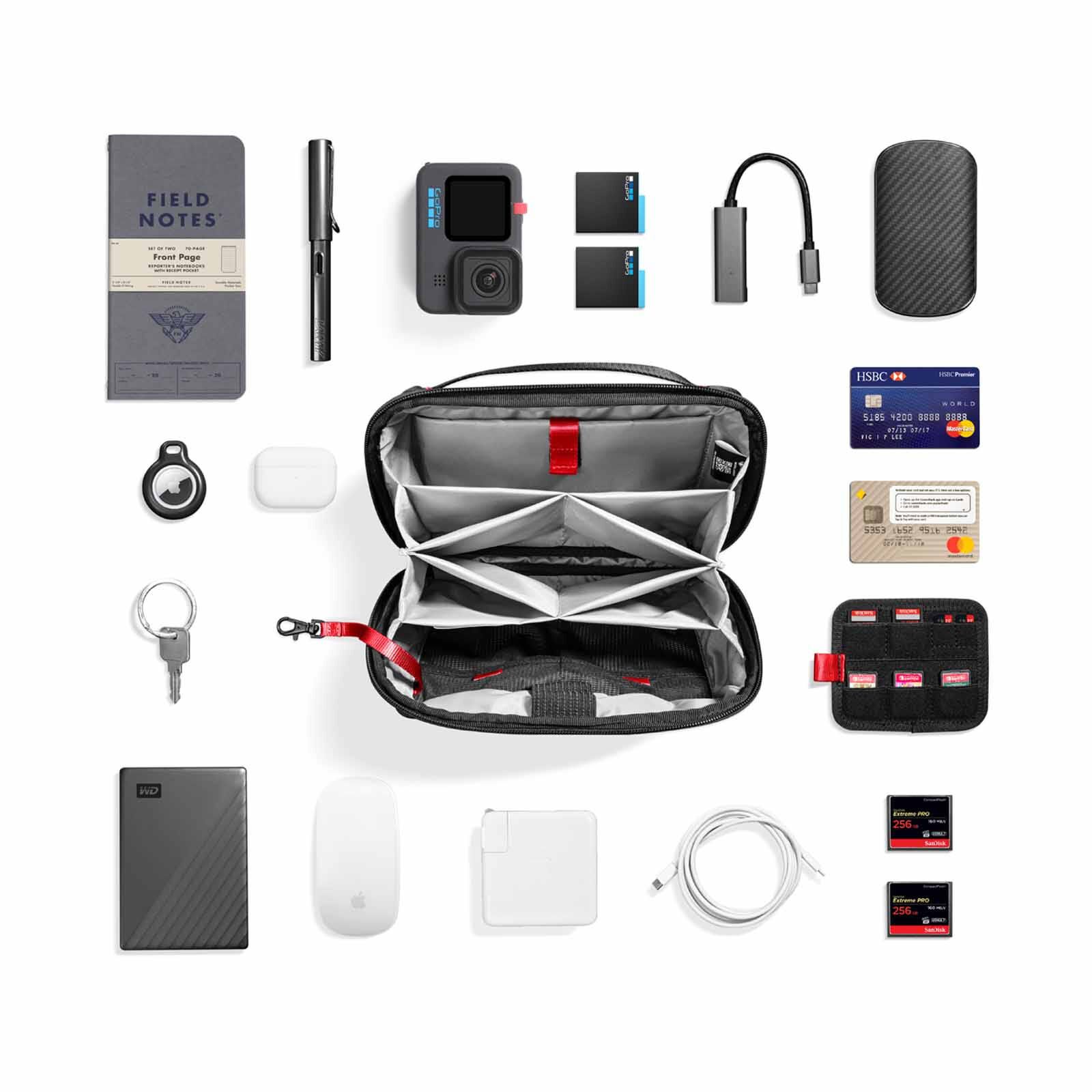 TOMTOC Navigator-t13 Accessory Pouch Black T13M1D1-image 11