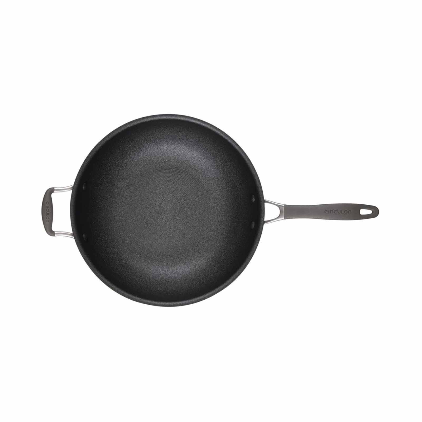 CIRCULON Scratchdefense A1 Nonstick 32cm Stirfry Pan With Helper Handle 81829-image 2