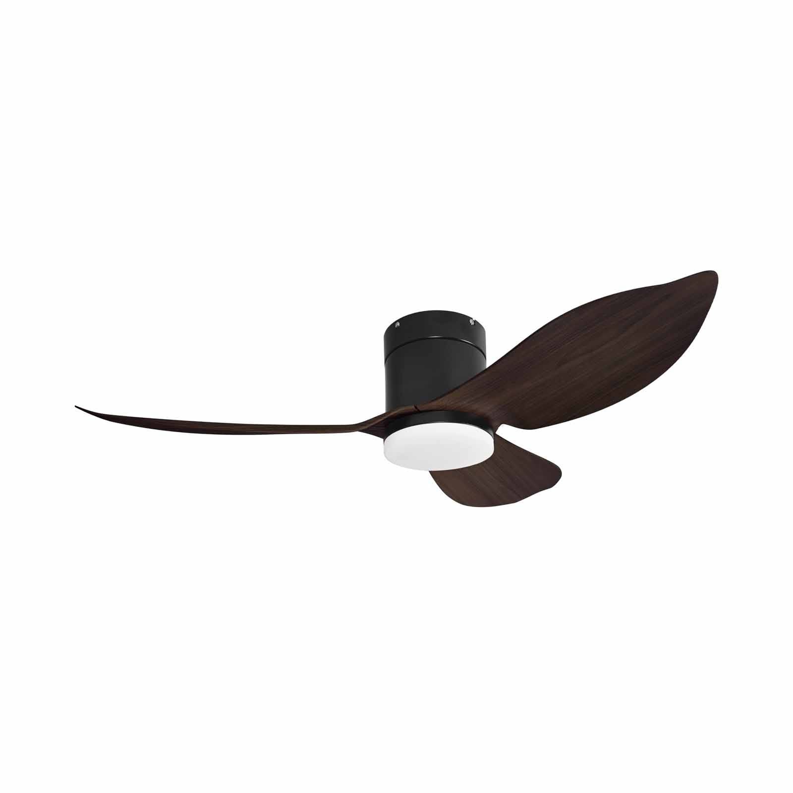 EUROPACE 48 In Bldc Motor Ceiling Fan W/light (black With Dark Wood) ECF-48H - BK/DW-image 2
