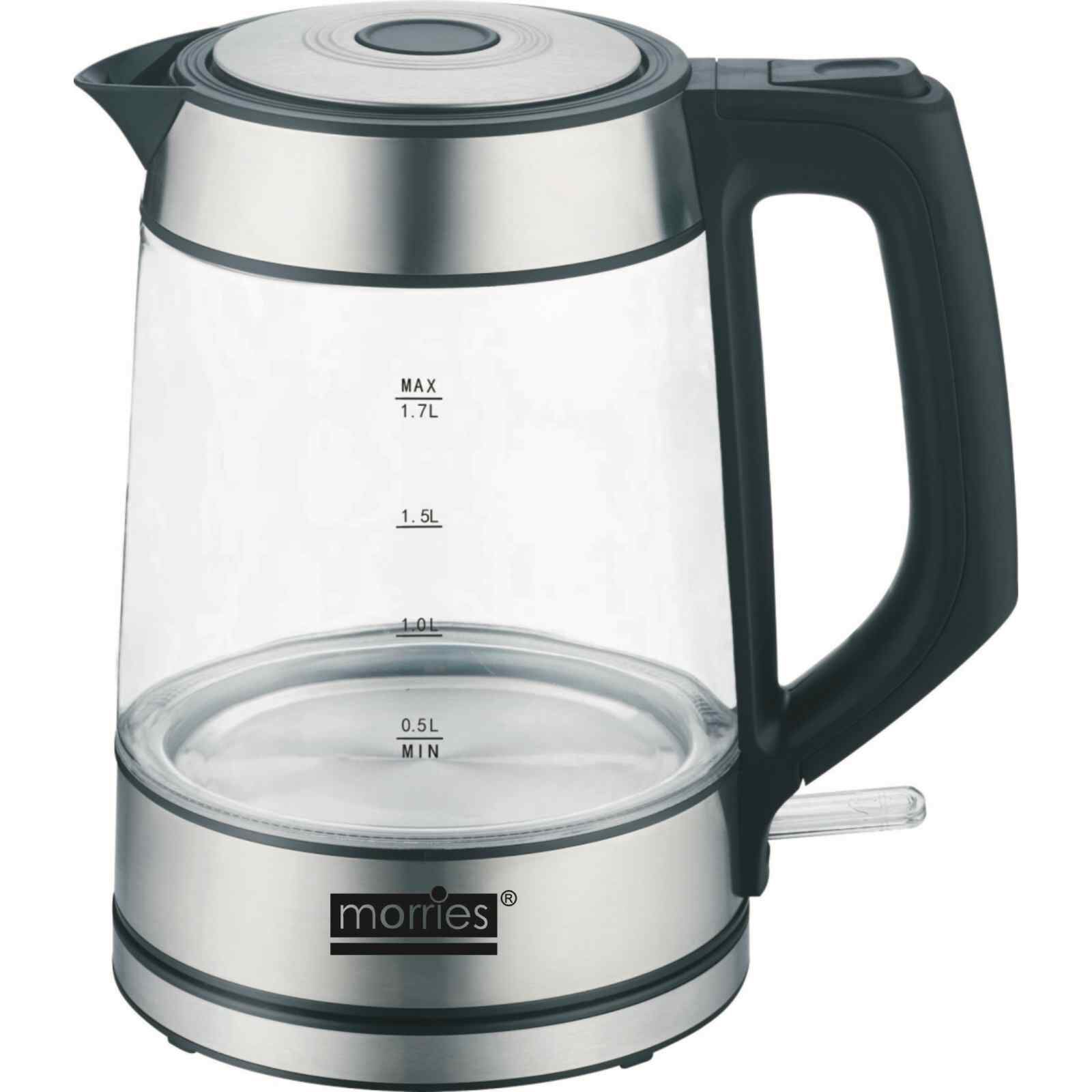 MORRIES Kettle (1.7l) - Glass MS-8080GK-image 1