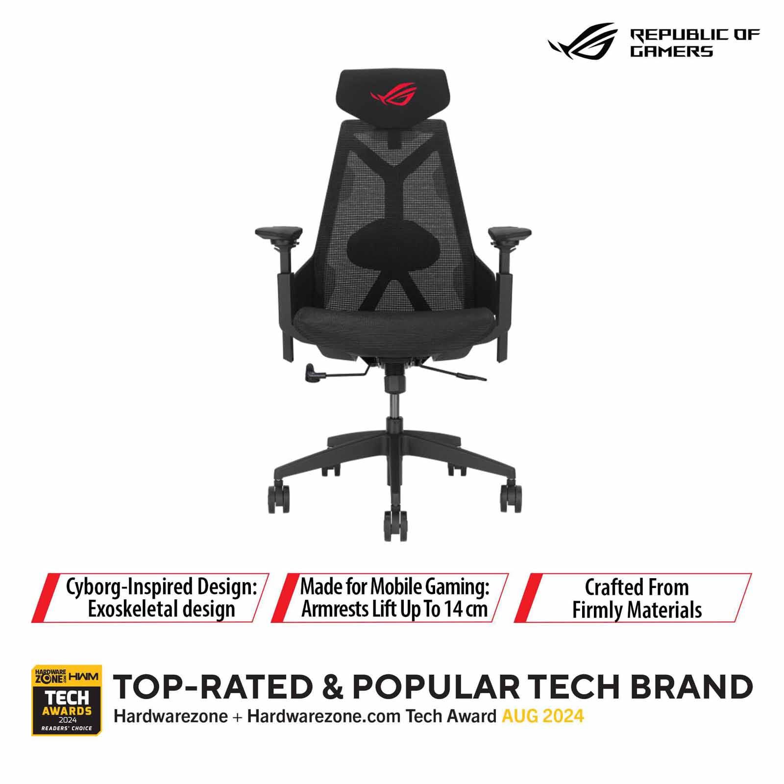 ASUS Rog Destrier Ergo Core Gaming Chair (exclude Installation Charges) SL400C ROG DESTRIER CORE/BK/WW