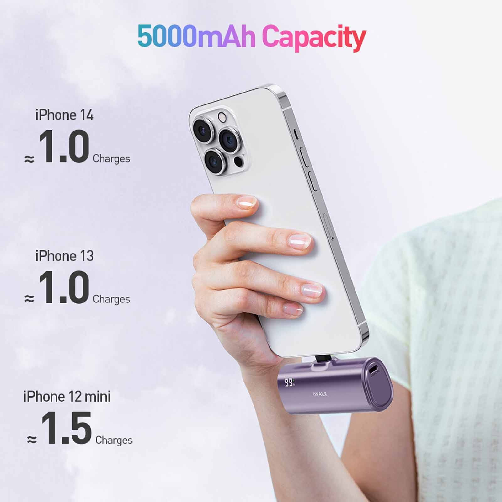 IWALK Linkpod X 5000mah 20w Fast Charge Purple (made For Iphone) LPX001-005A-MFI-image 6