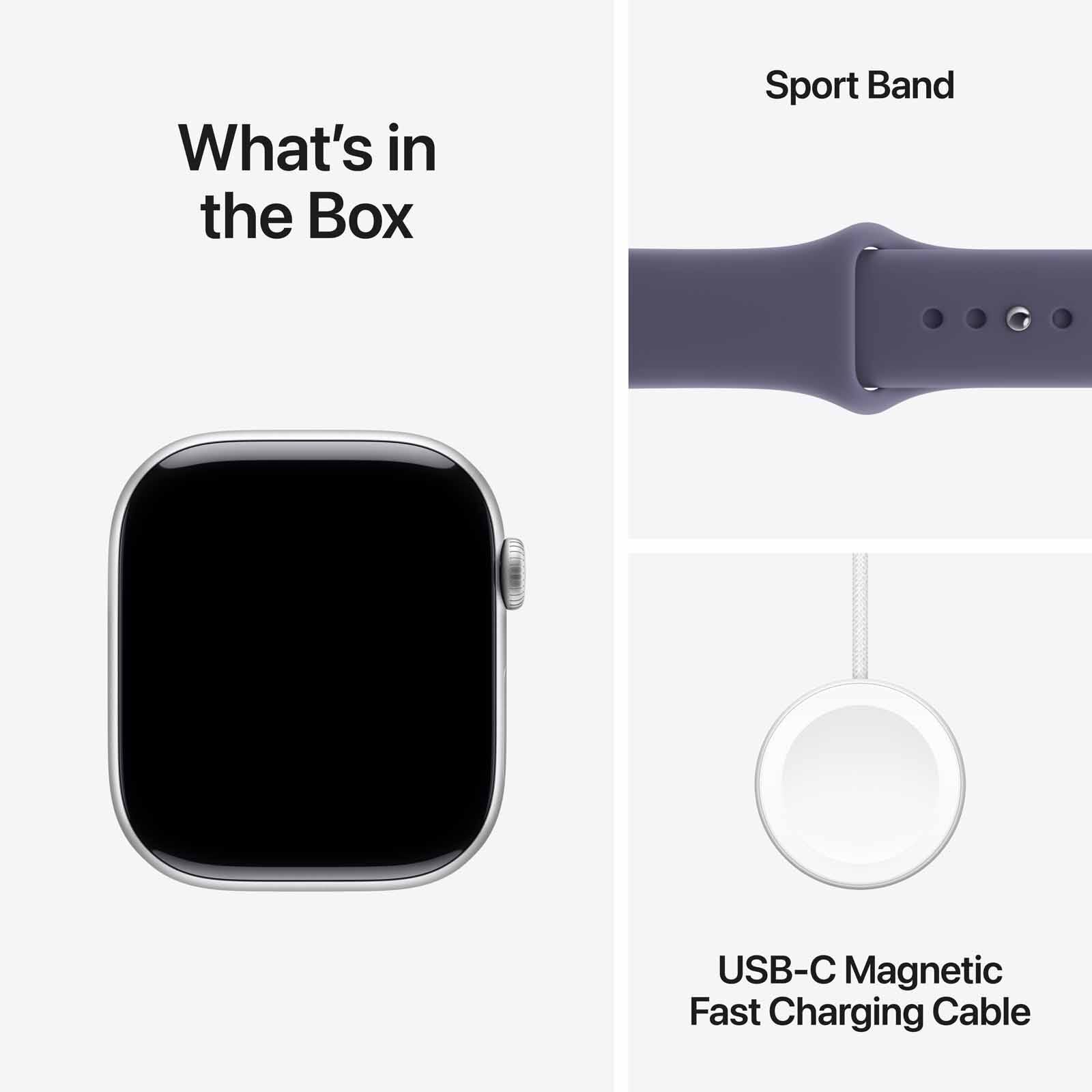 APPLE Watch Series 11 Gps 46mm Silver Aluminium Case With Purple Fog Sport Band - M/l MEVA4X/A-image 6