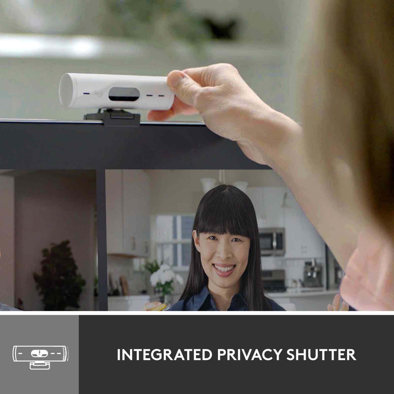 LOGITECH Brio 500 Full Hd Webcam - Off White 960-001429-image 11