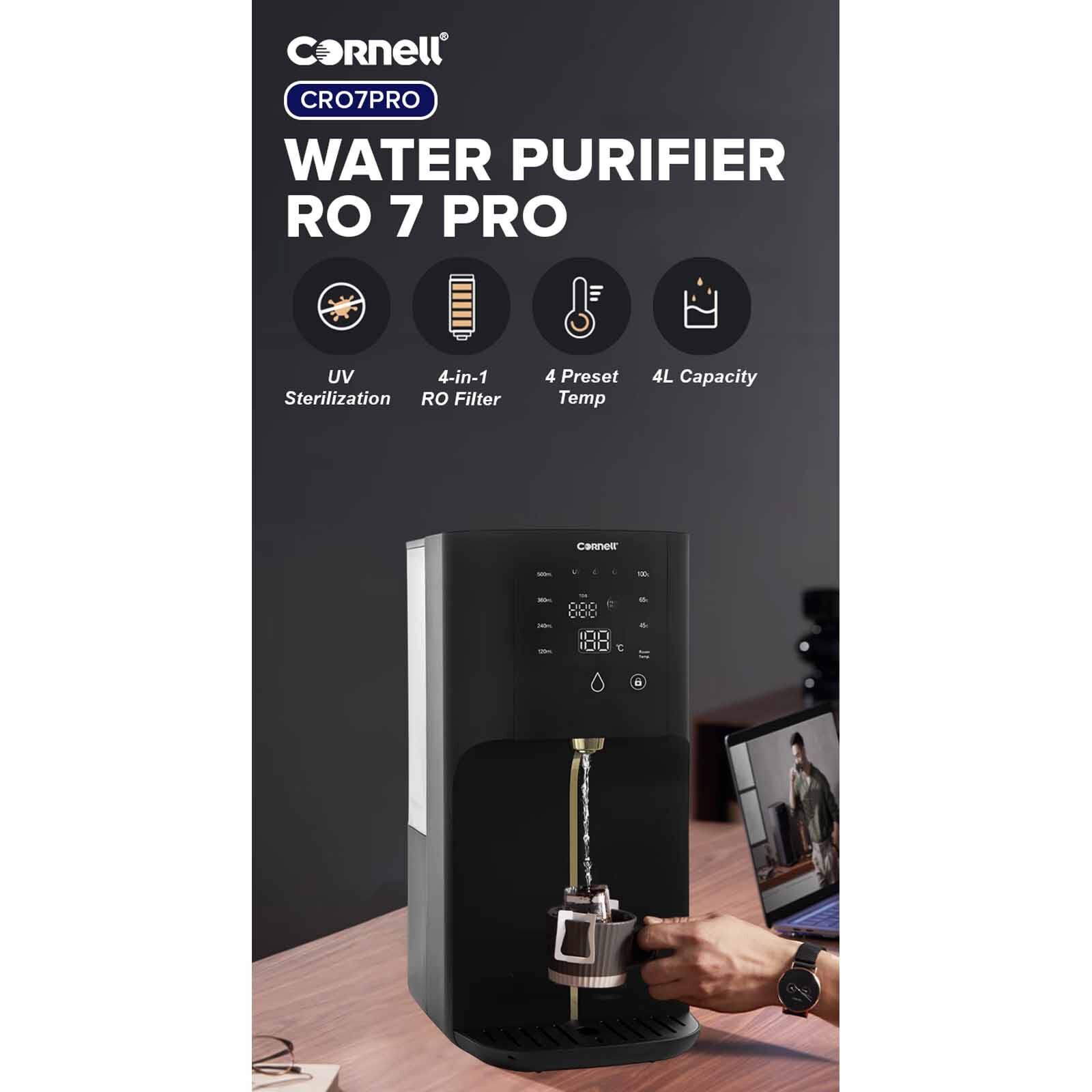 CORNELL Water Purifier Ro 7 Pro (4.0l) - Black CRO7PRO-image 7