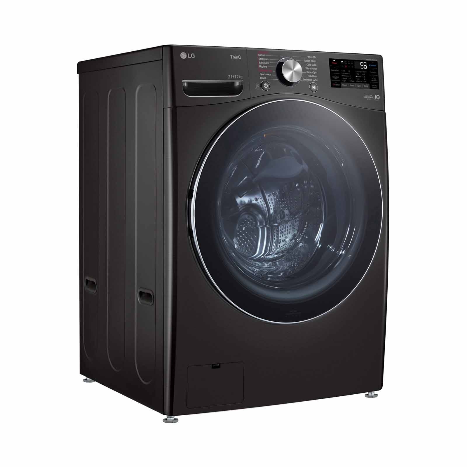 LG Front Load Washer And Dryer (21kg/12kg) F2721HVRB-image 2